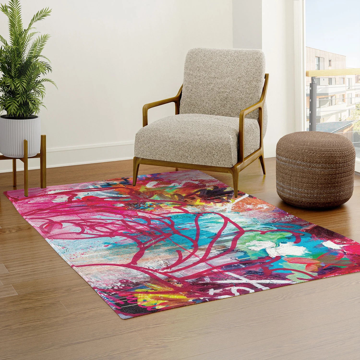 "above the garden" area rug