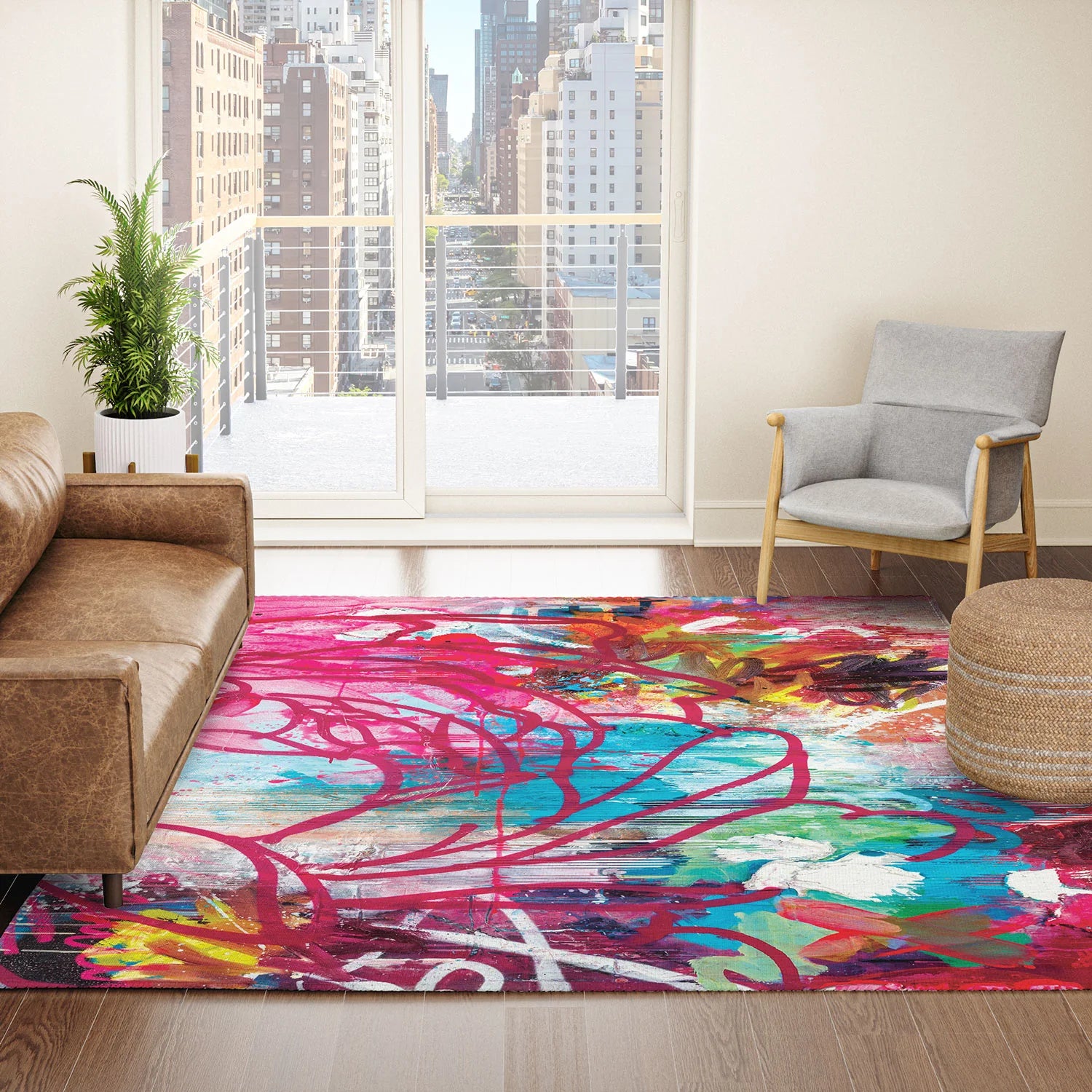 "above the garden" area rug