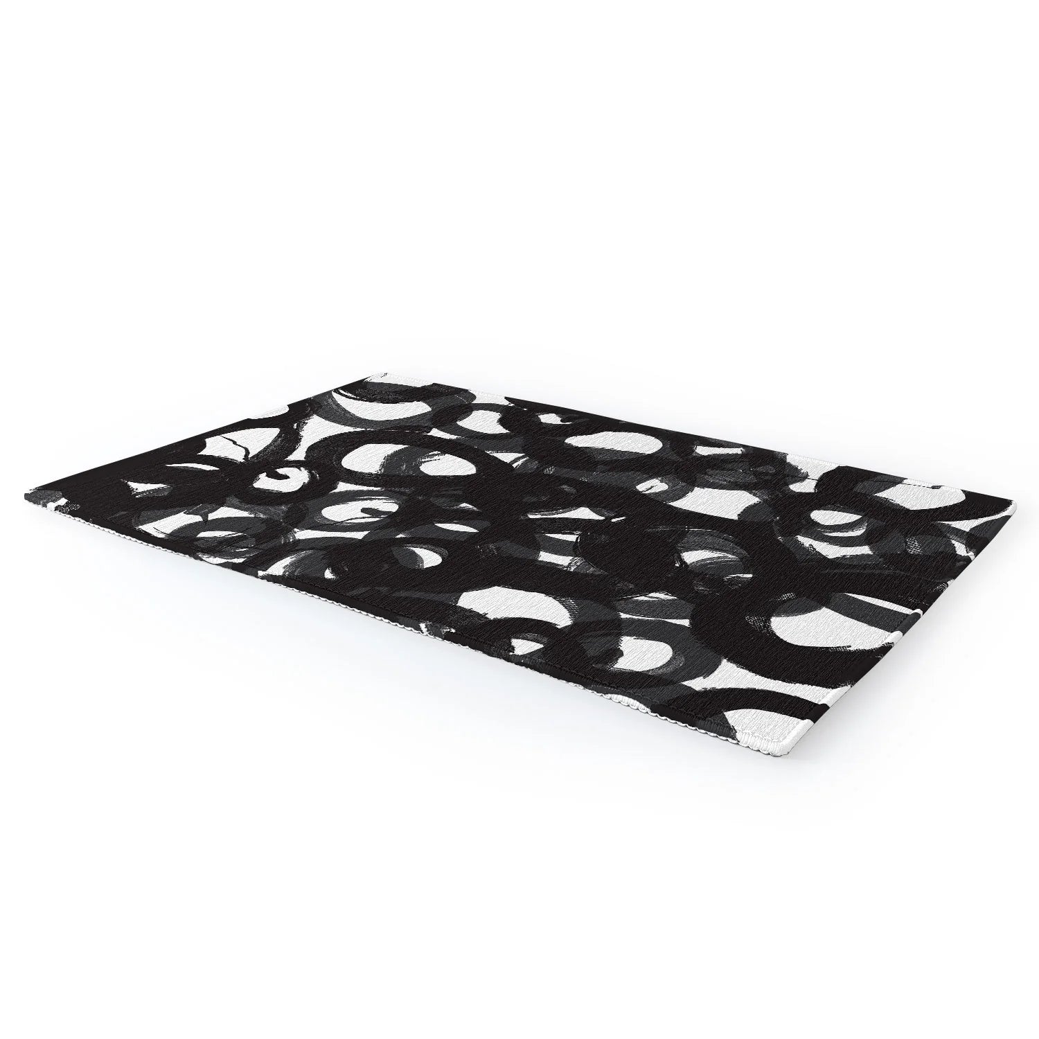 "black circles" area rug