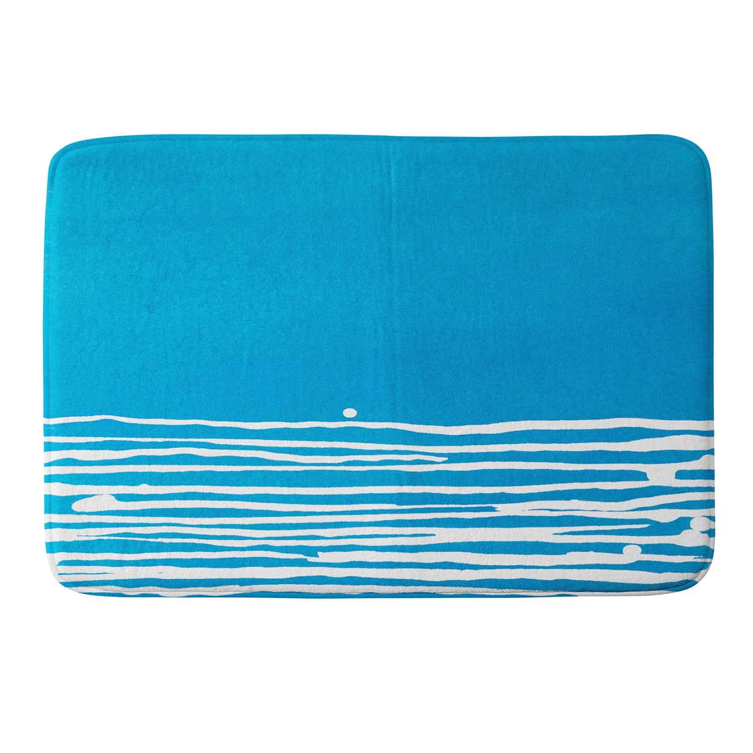 "blue sunset" bath mat