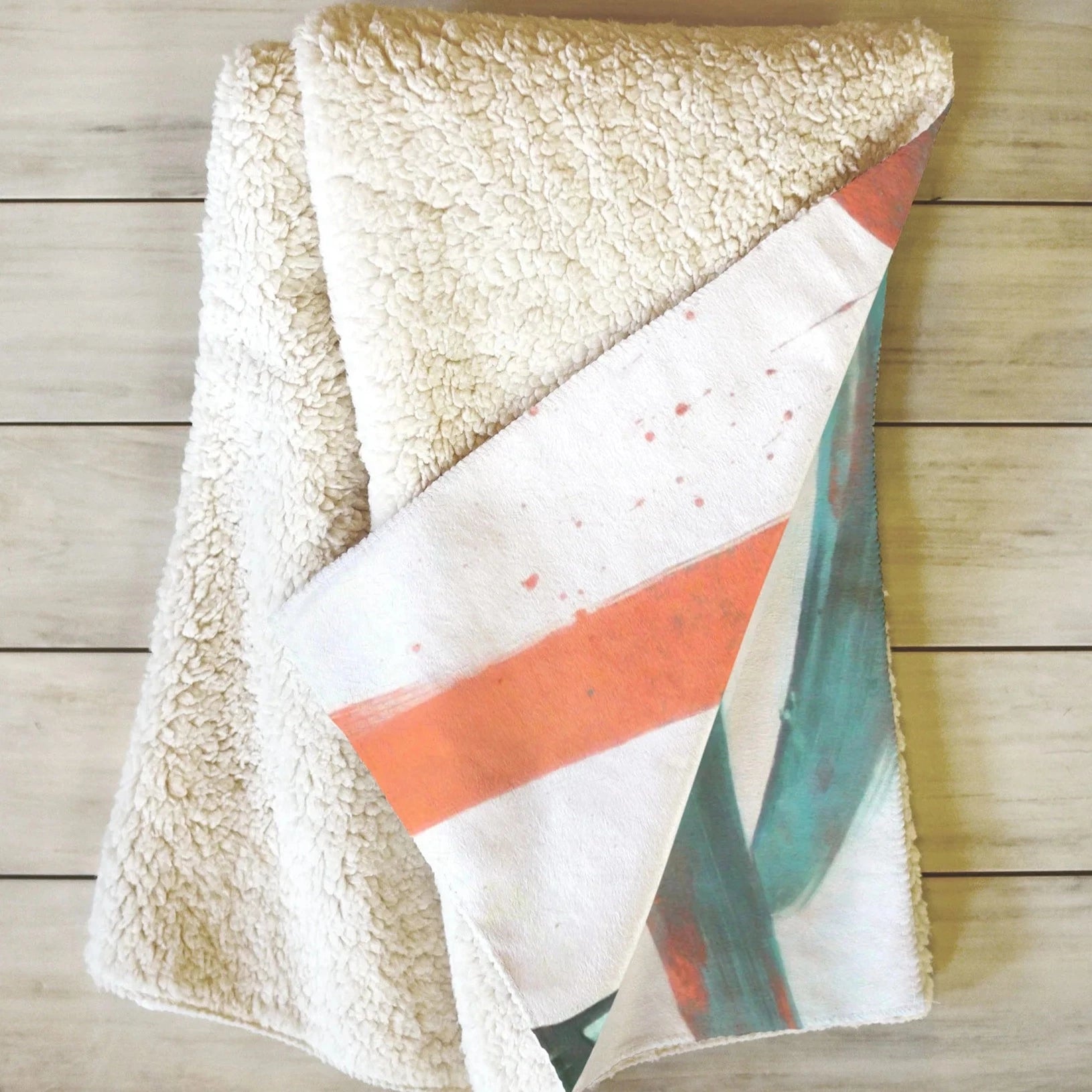 "copper love" fleece throw blanket