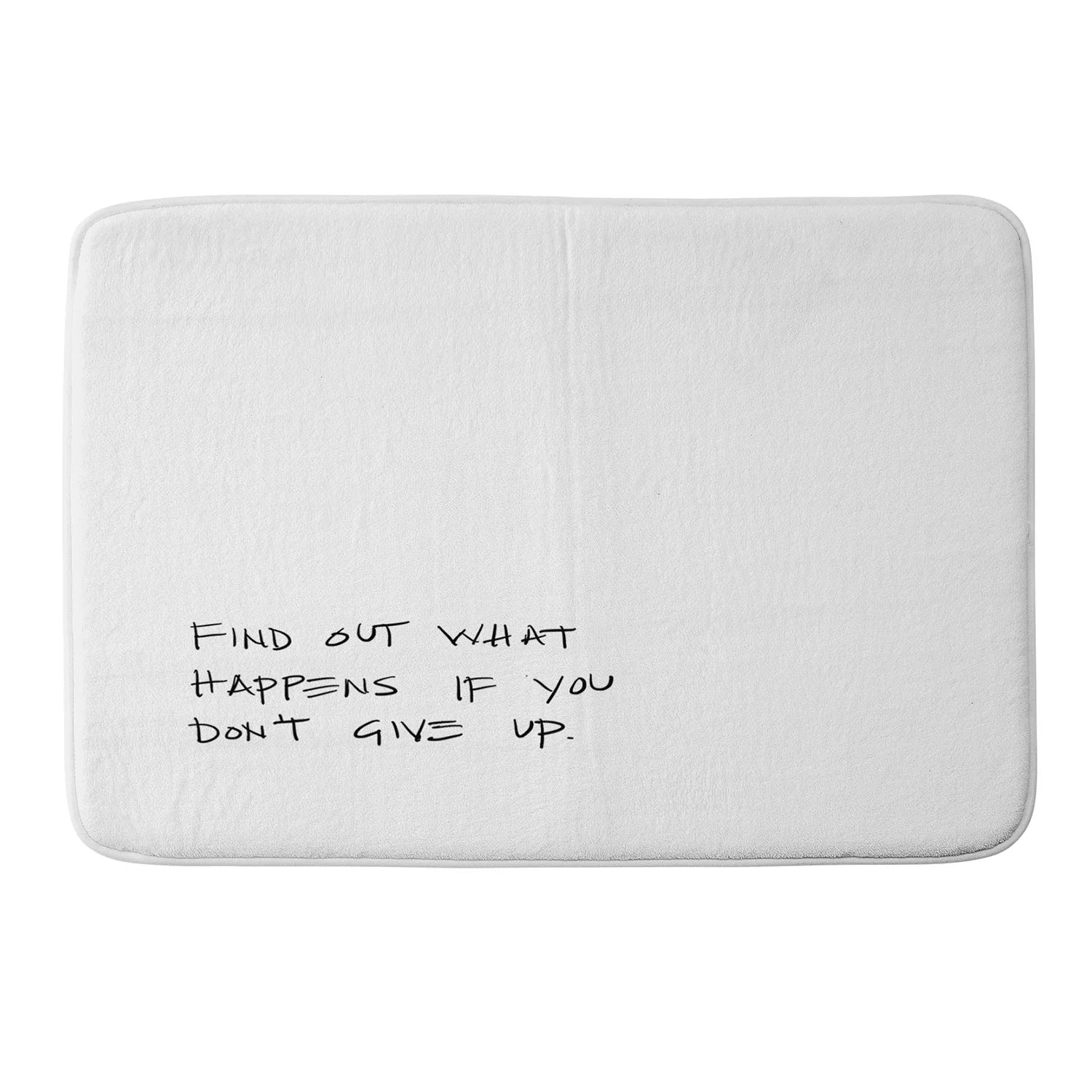 "find out" bath mat