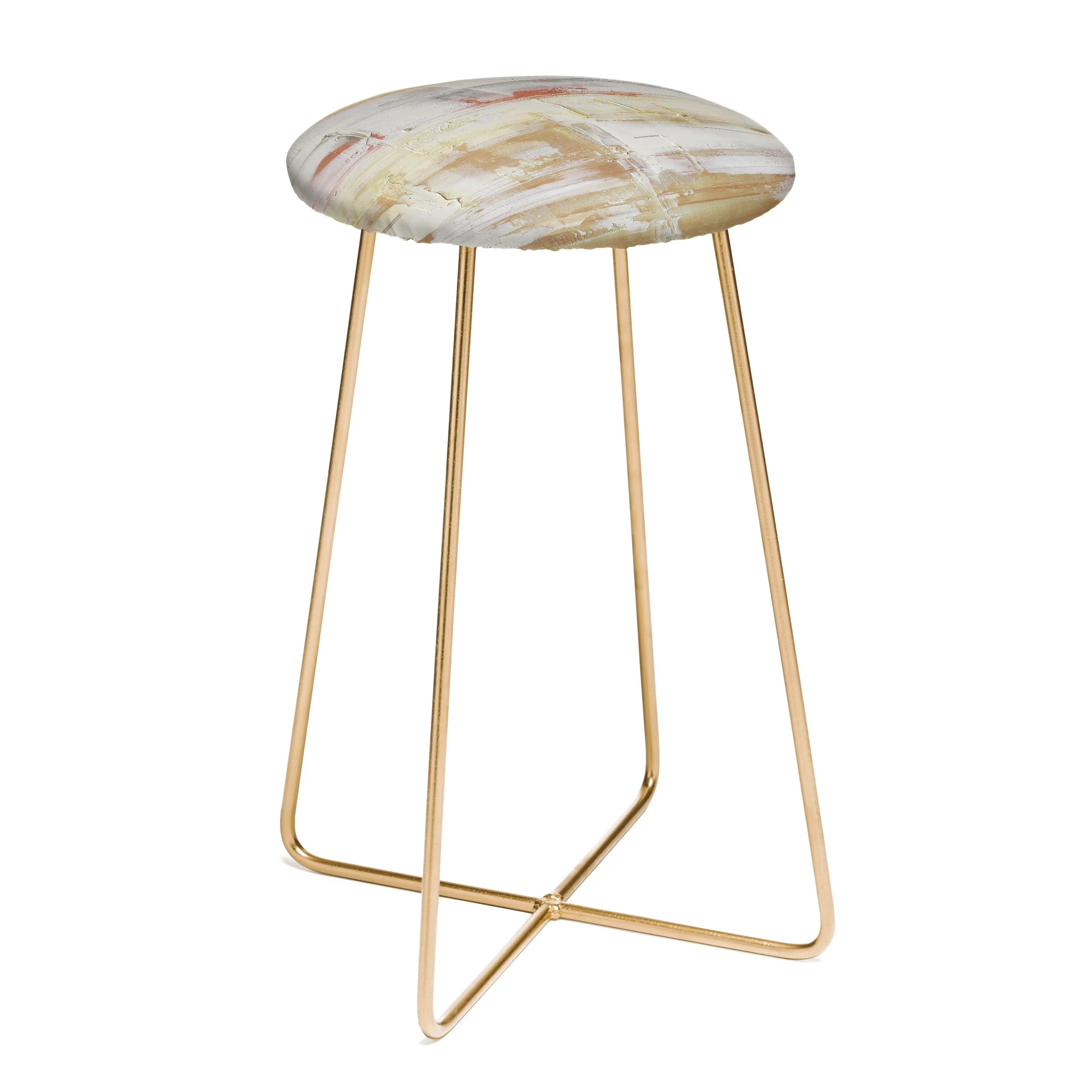 "goldenred" counter + bar stool