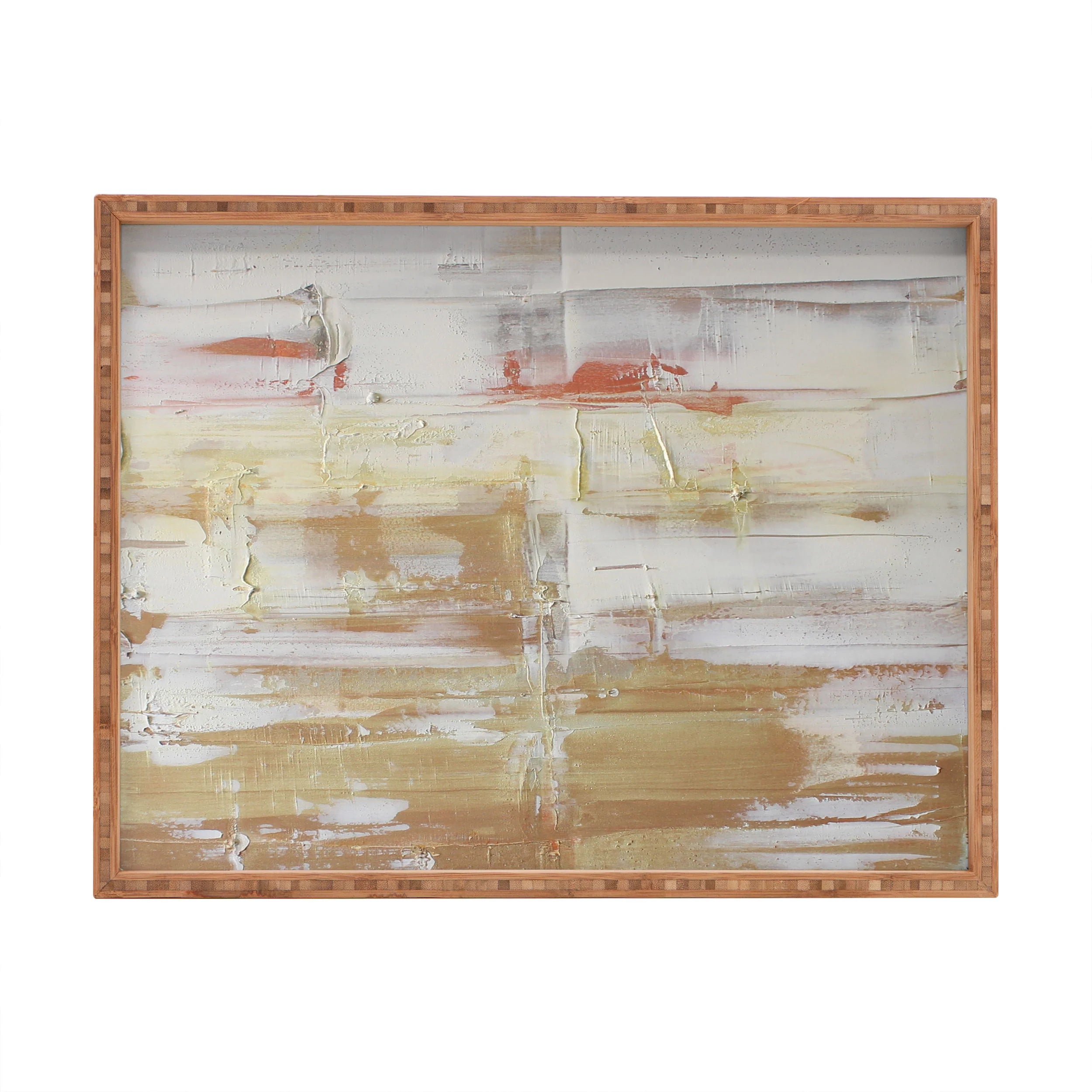 "goldenred" bamboo tray