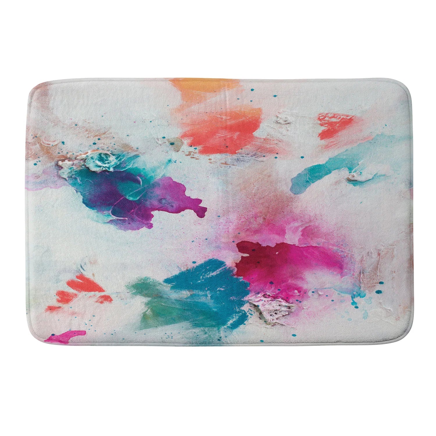 "it woke up like this" bath mat