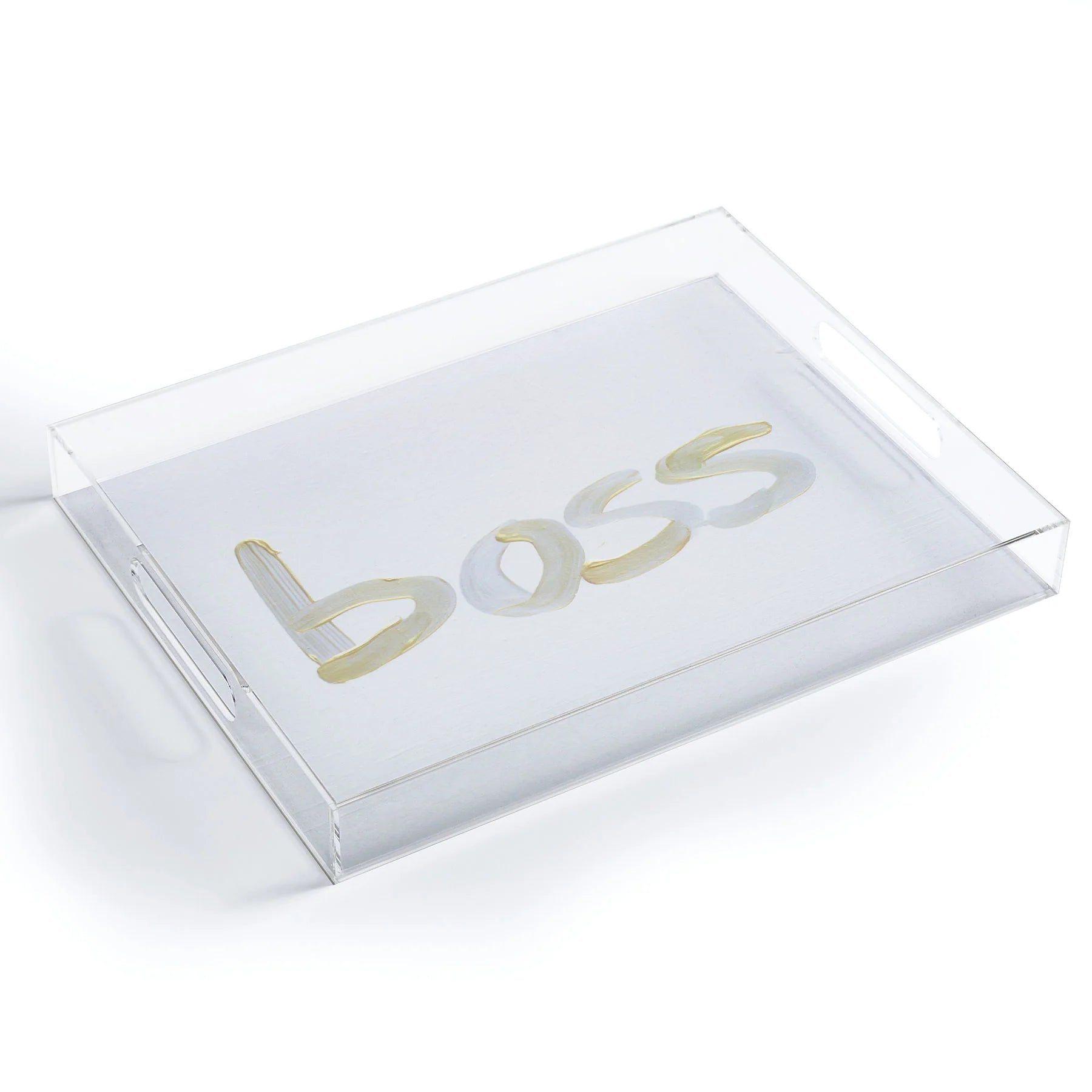 "like a boss" acrylic tray
