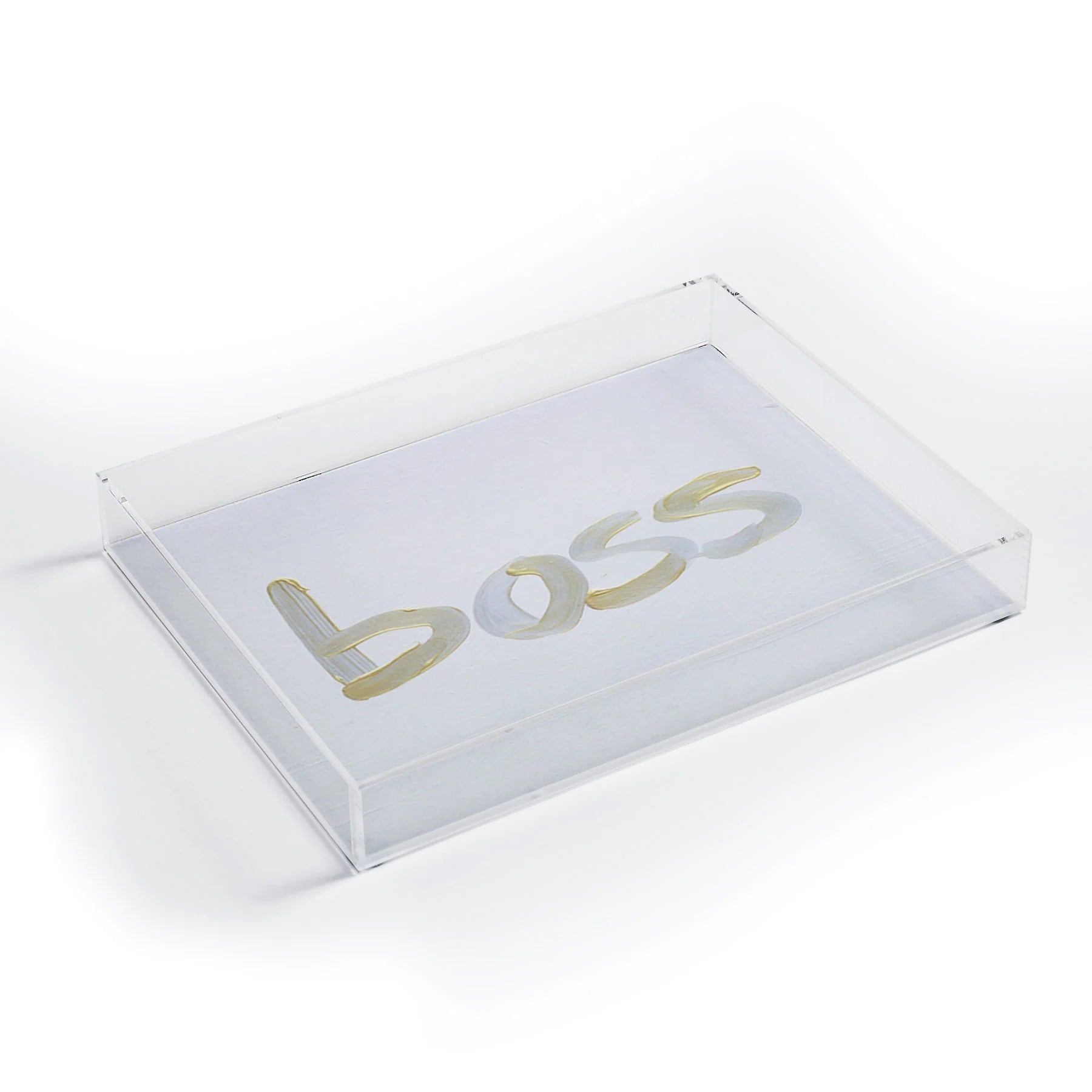 "like a boss" acrylic tray