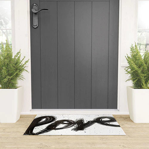 "love mop" welcome mat