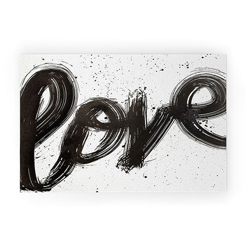 "love mop" welcome mat