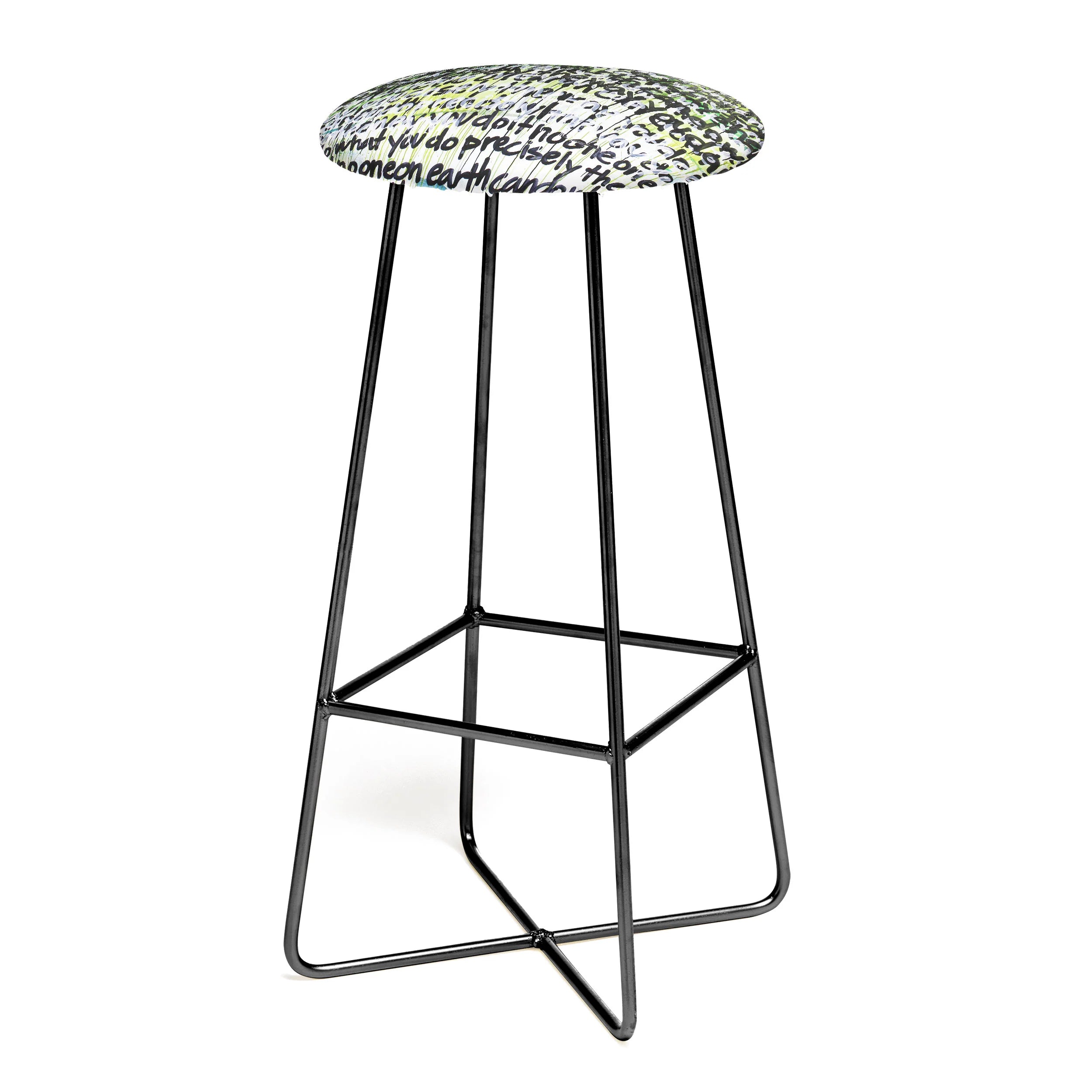 "multi no one on earth" counter + bar stool