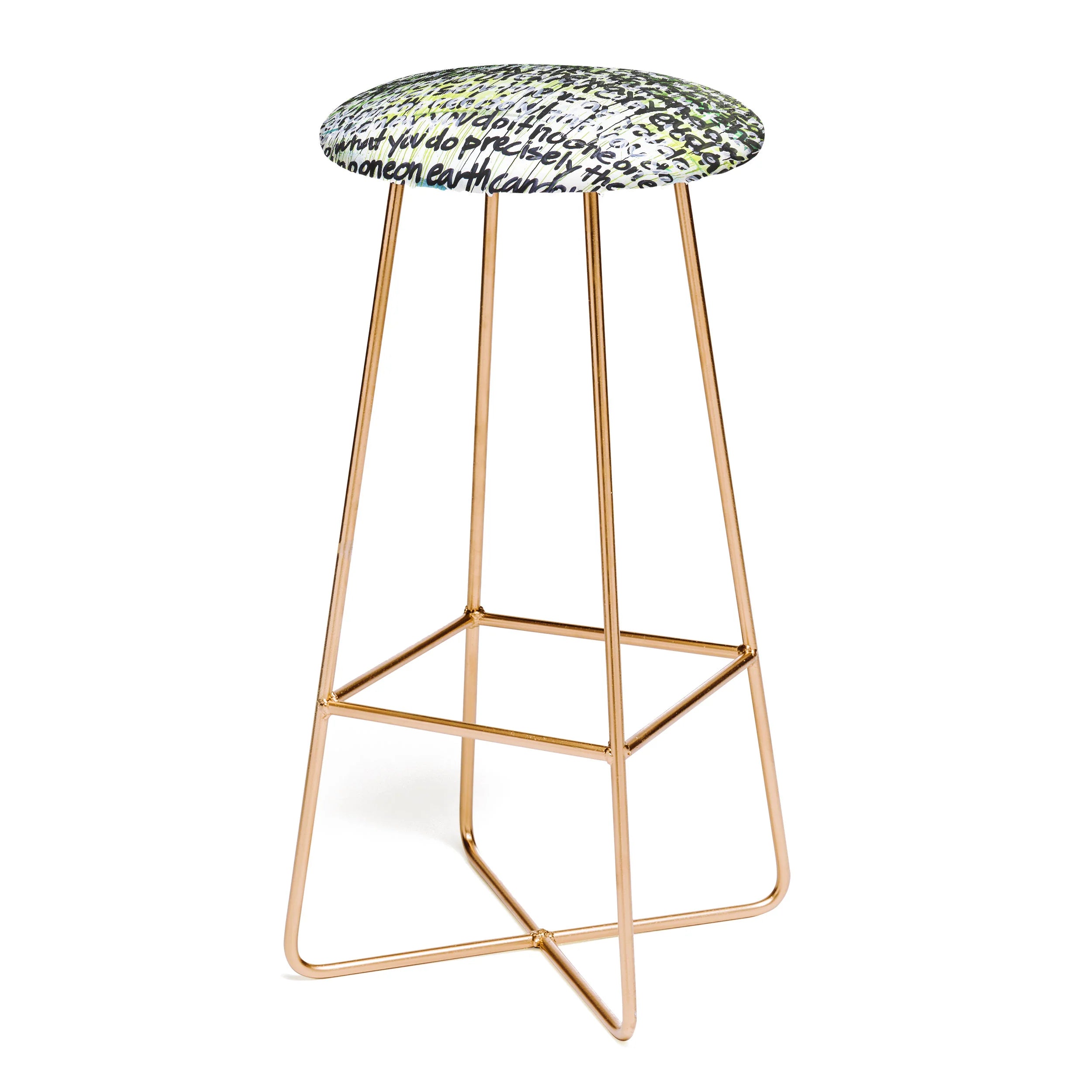 "multi no one on earth" counter + bar stool