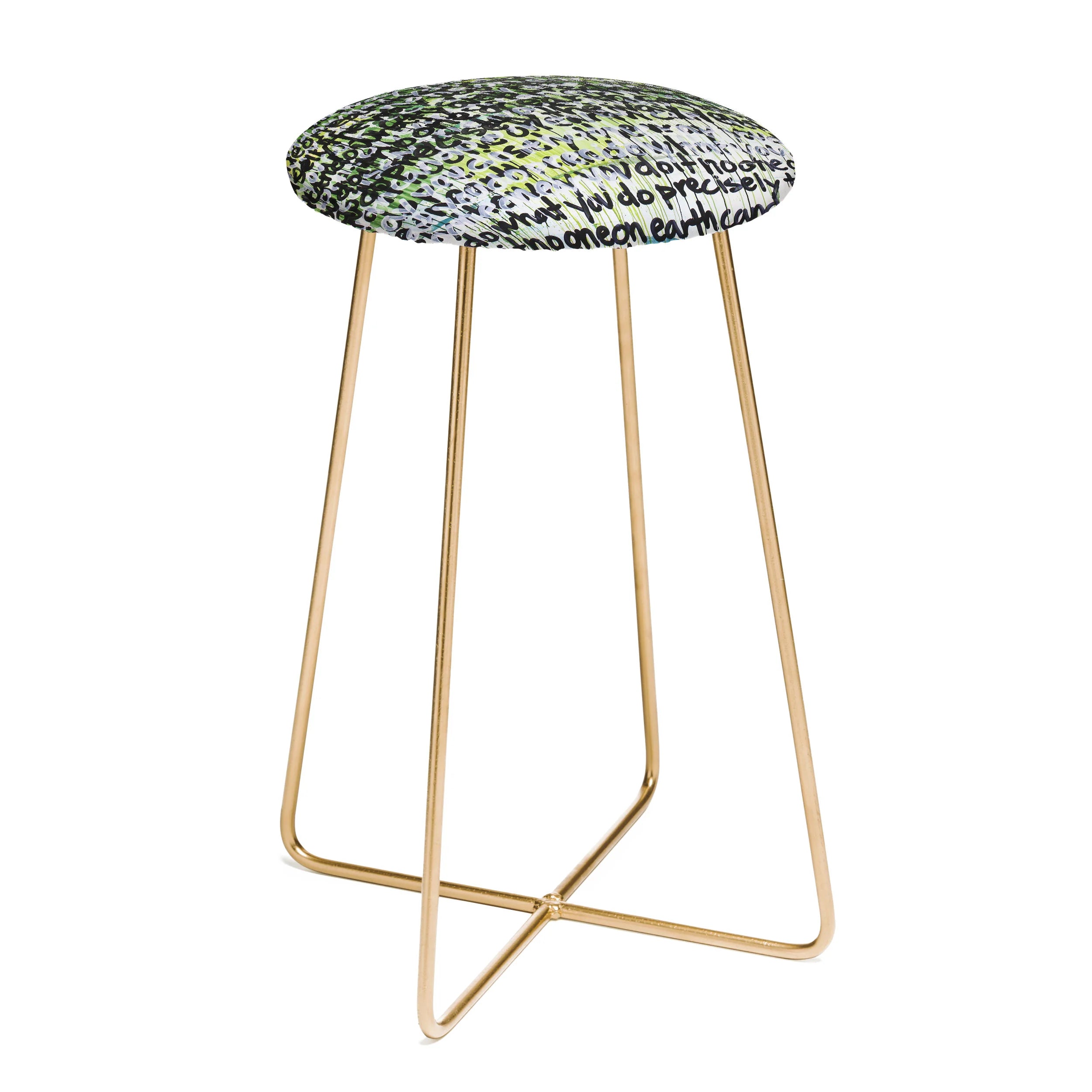 "multi no one on earth" counter + bar stool