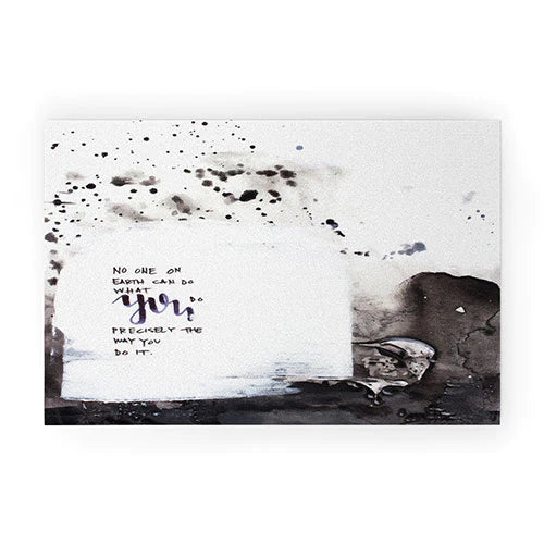 "no one like you" welcome mat