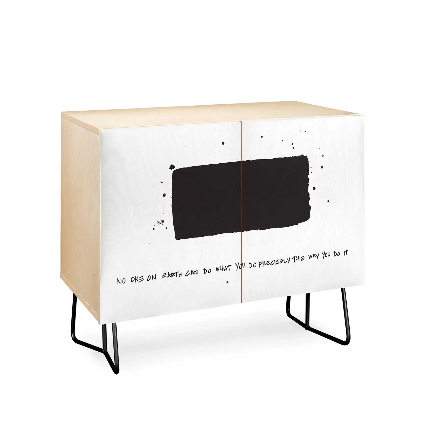 "precisely no one" credenza