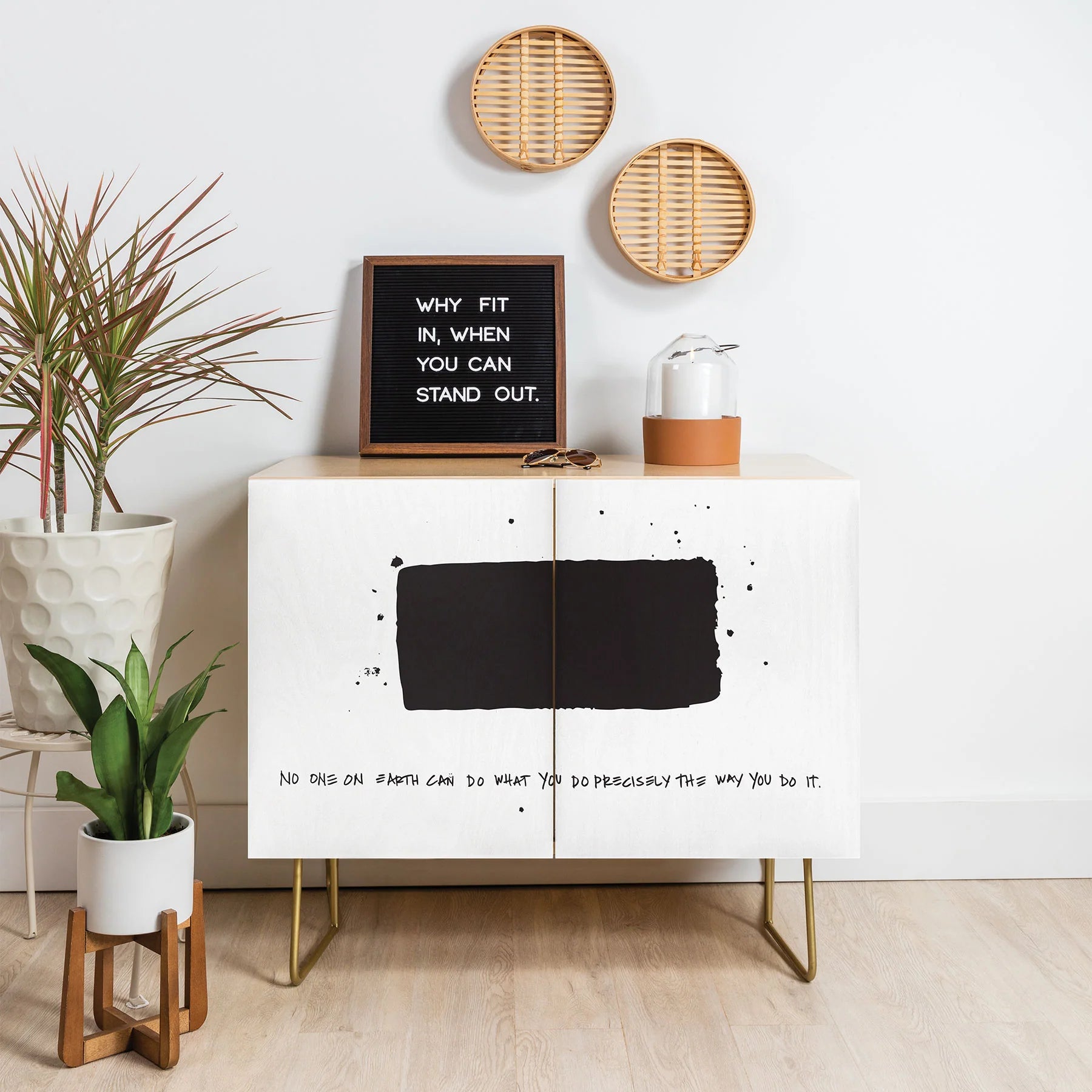 "precisely no one" credenza