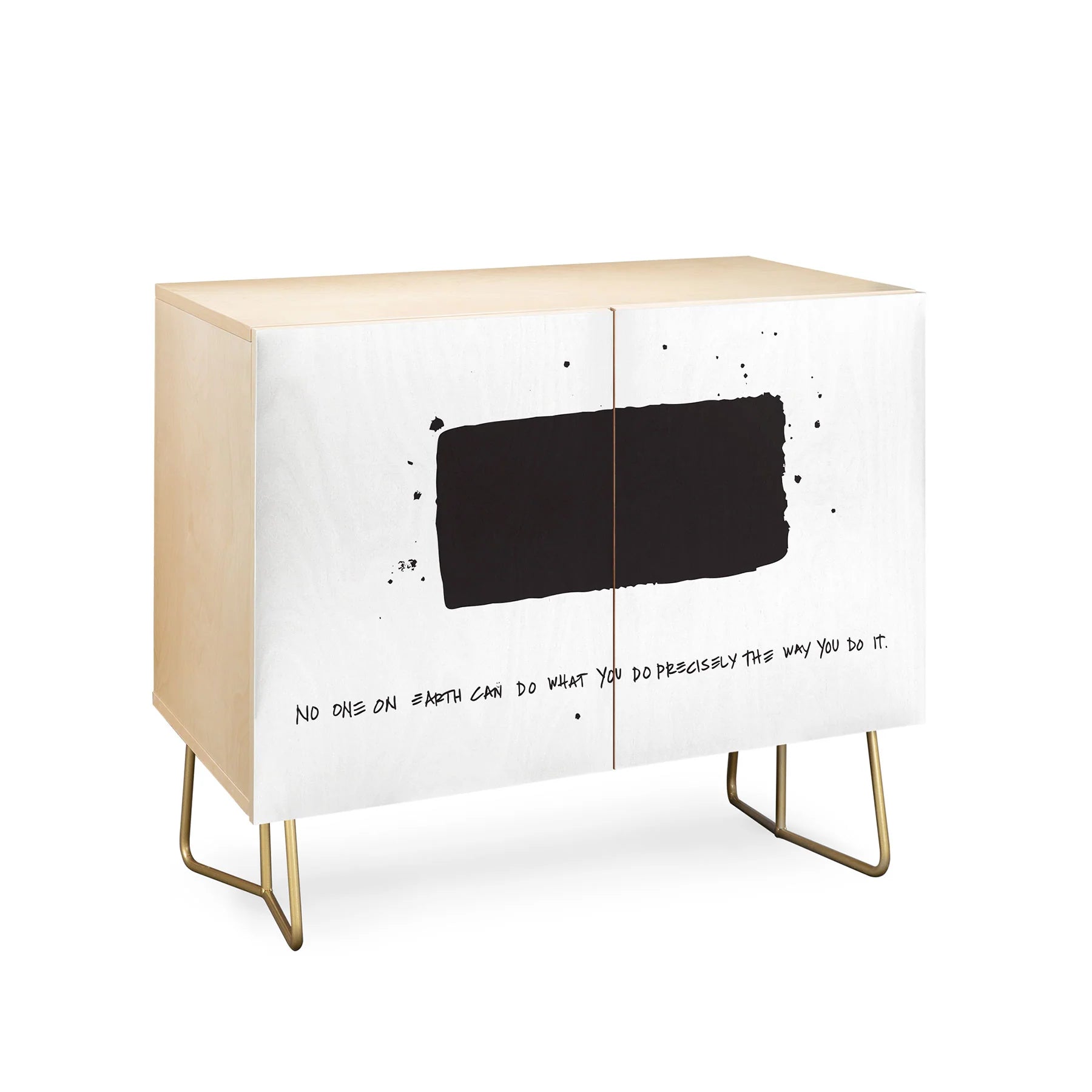 "precisely no one" credenza