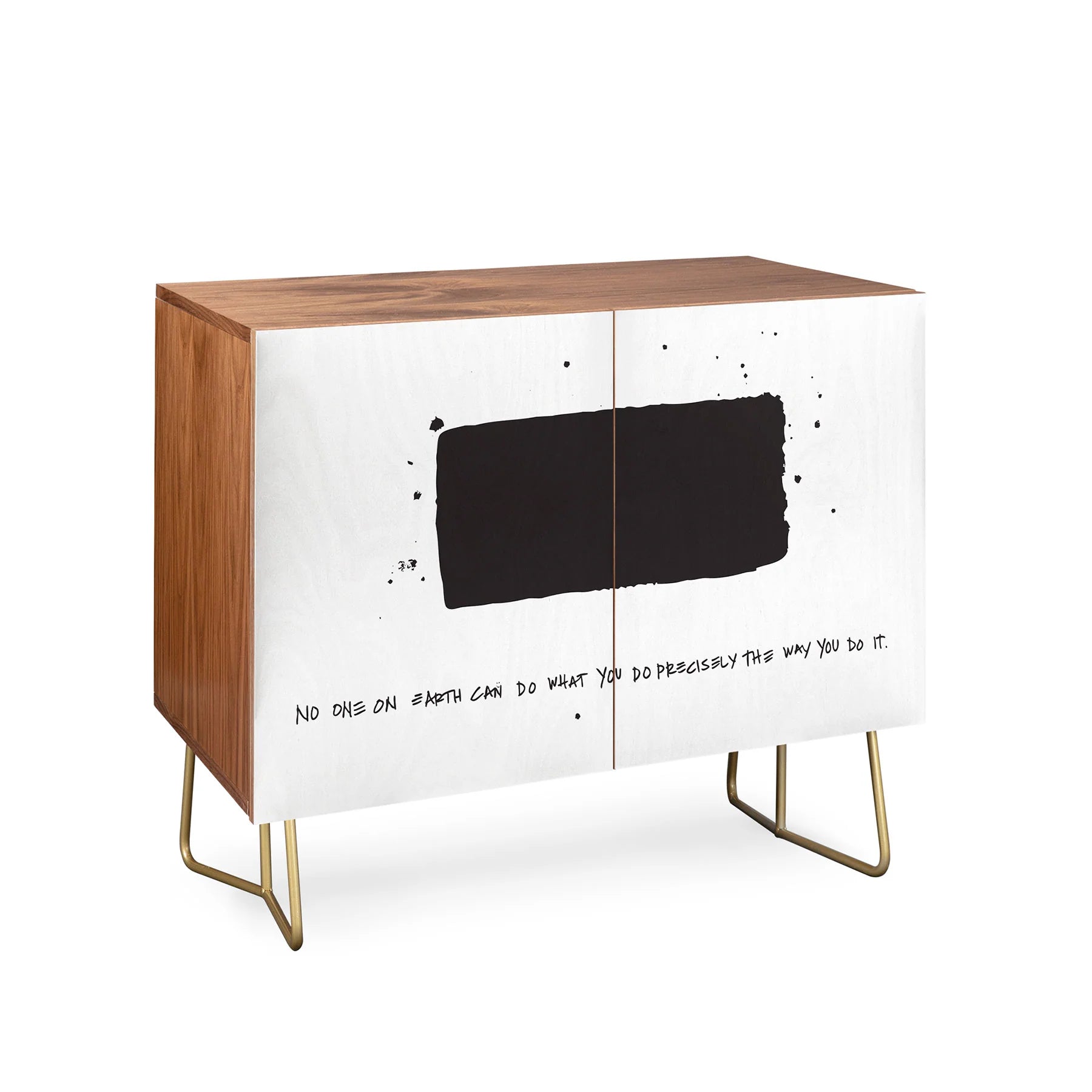 "precisely no one" credenza