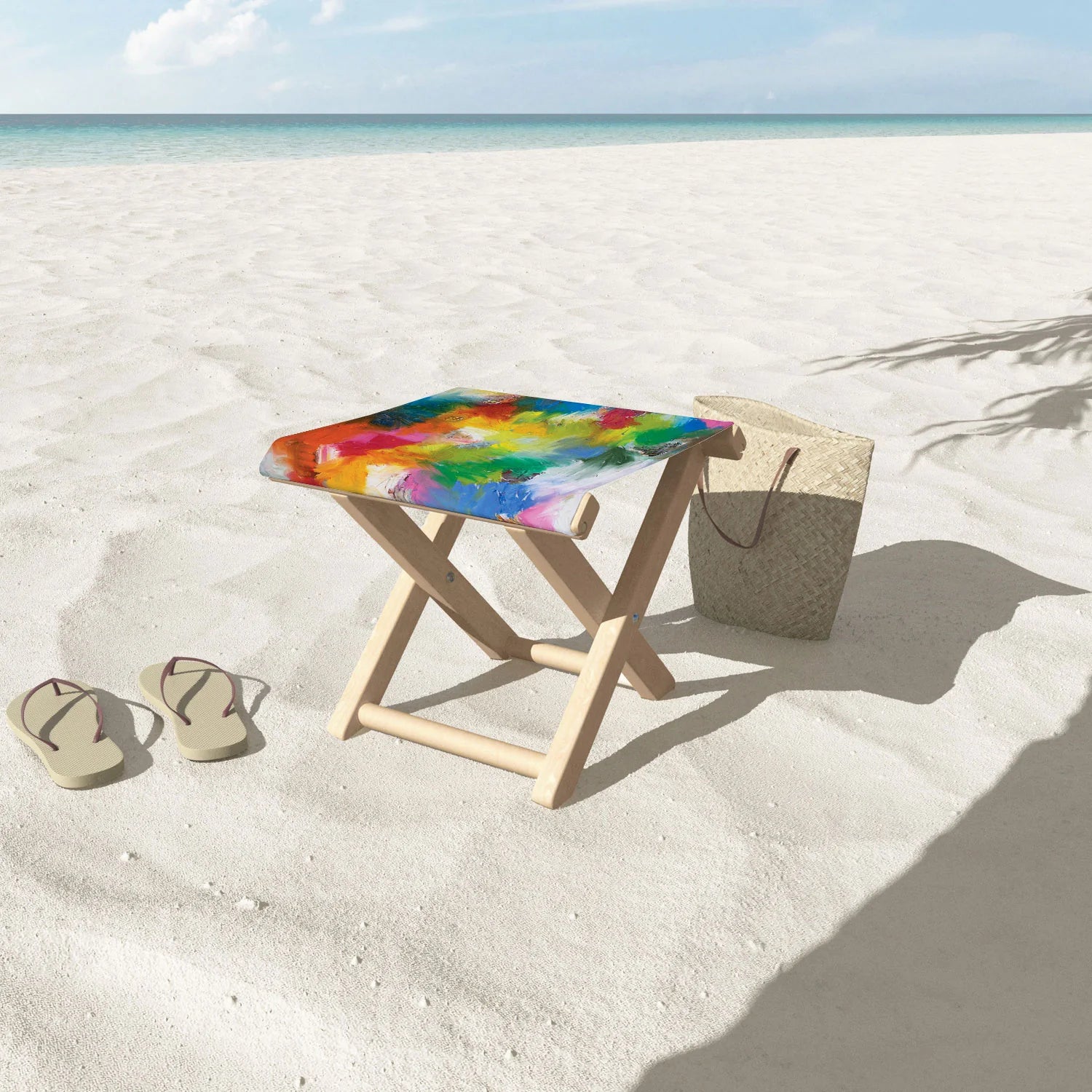 "rainbow combustion" folding stool