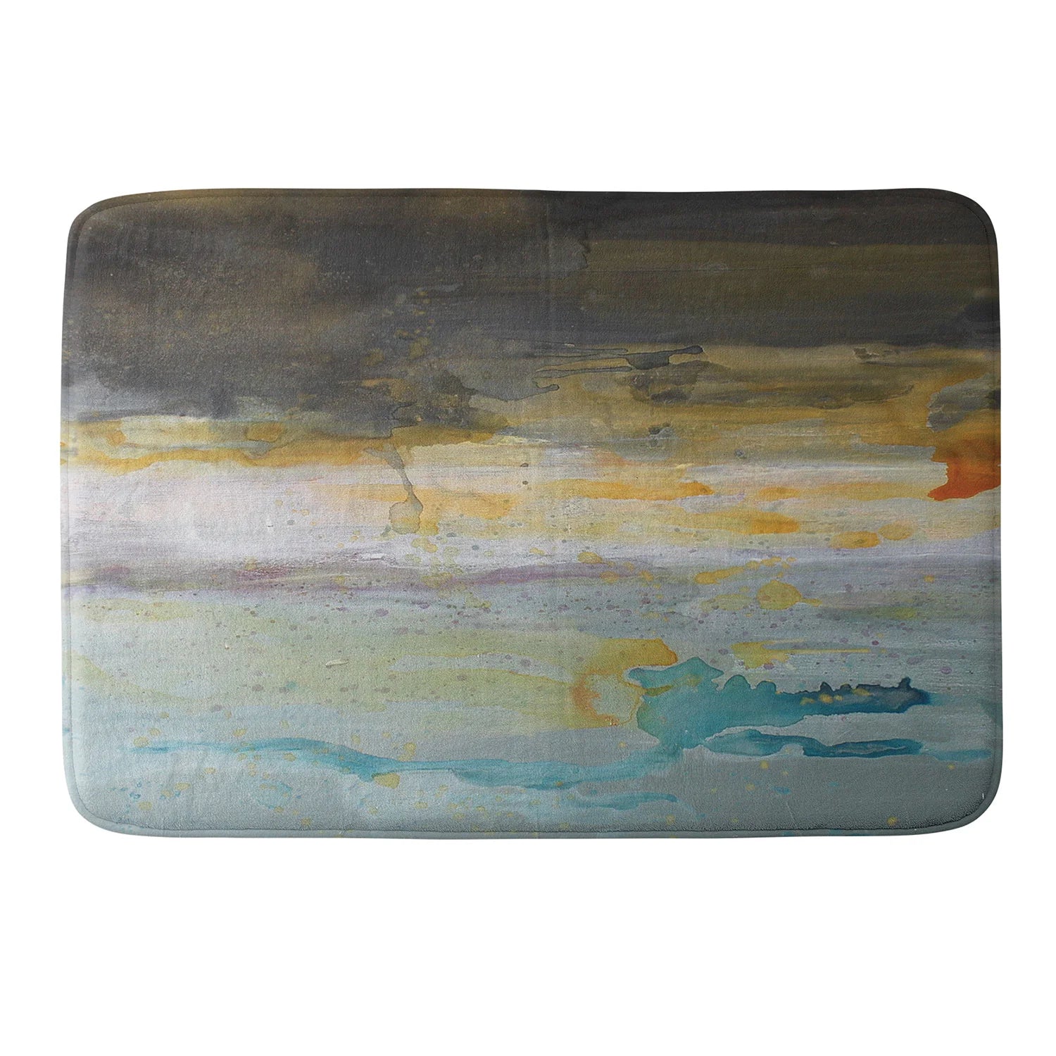 "with some yellow" bath mat