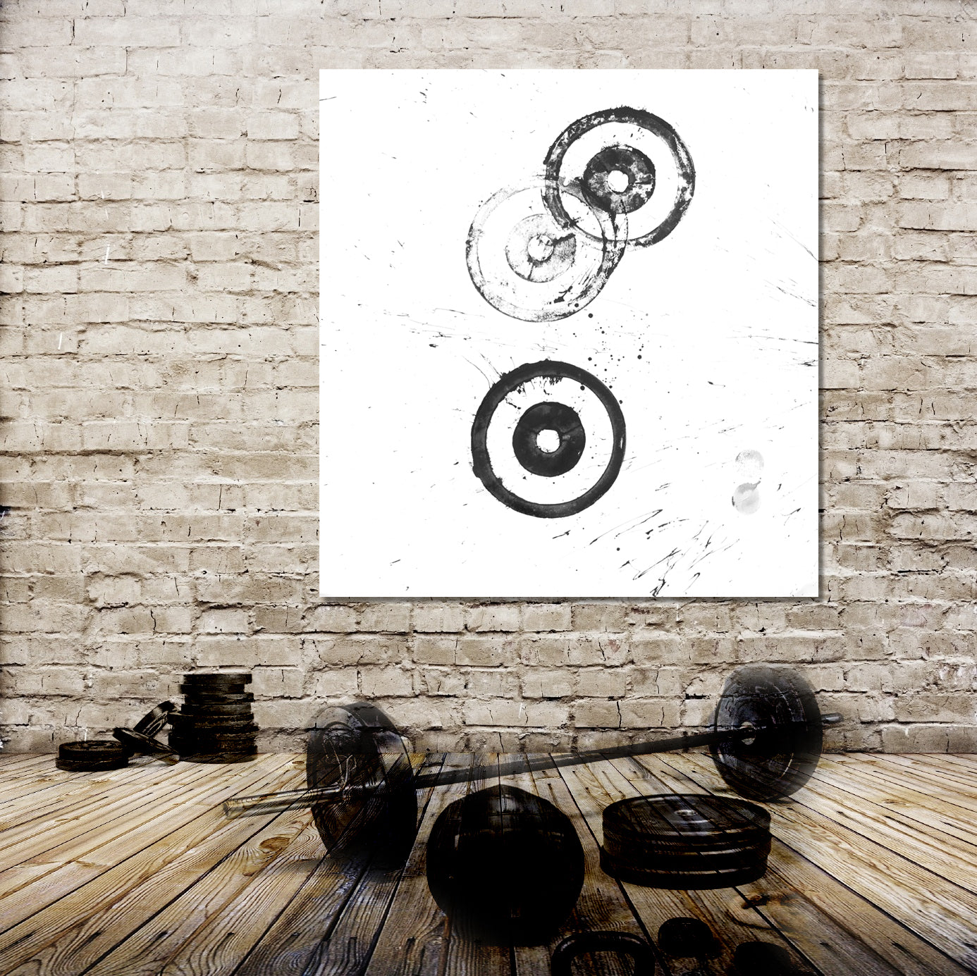 loading the bar / crossfit + canvas
