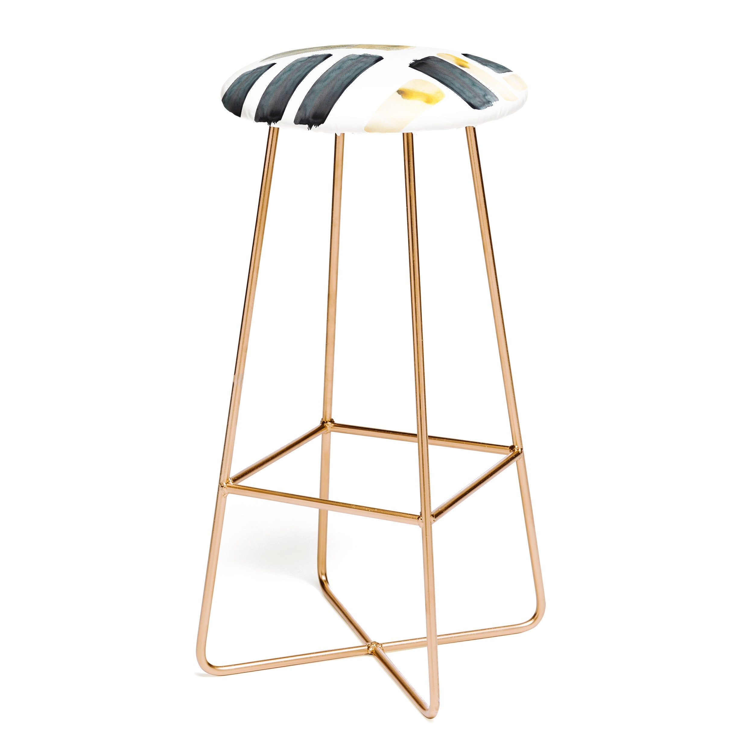 "black and gold" counter + bar stool