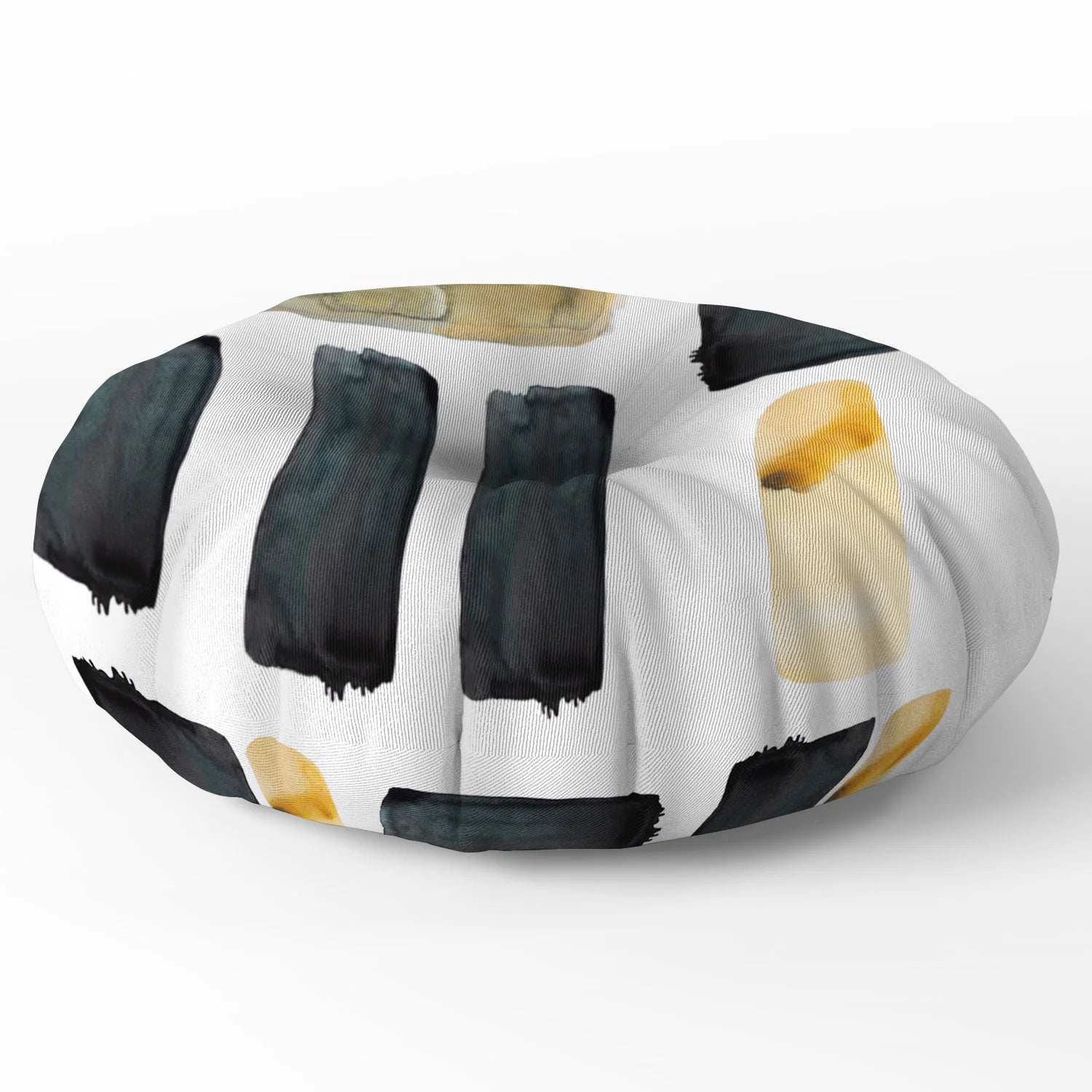 "black and gold" floor pillow