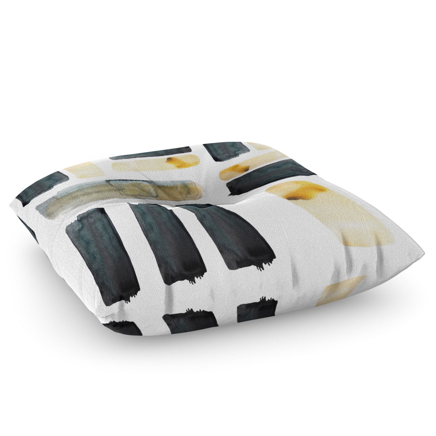 "black and gold" floor pillow