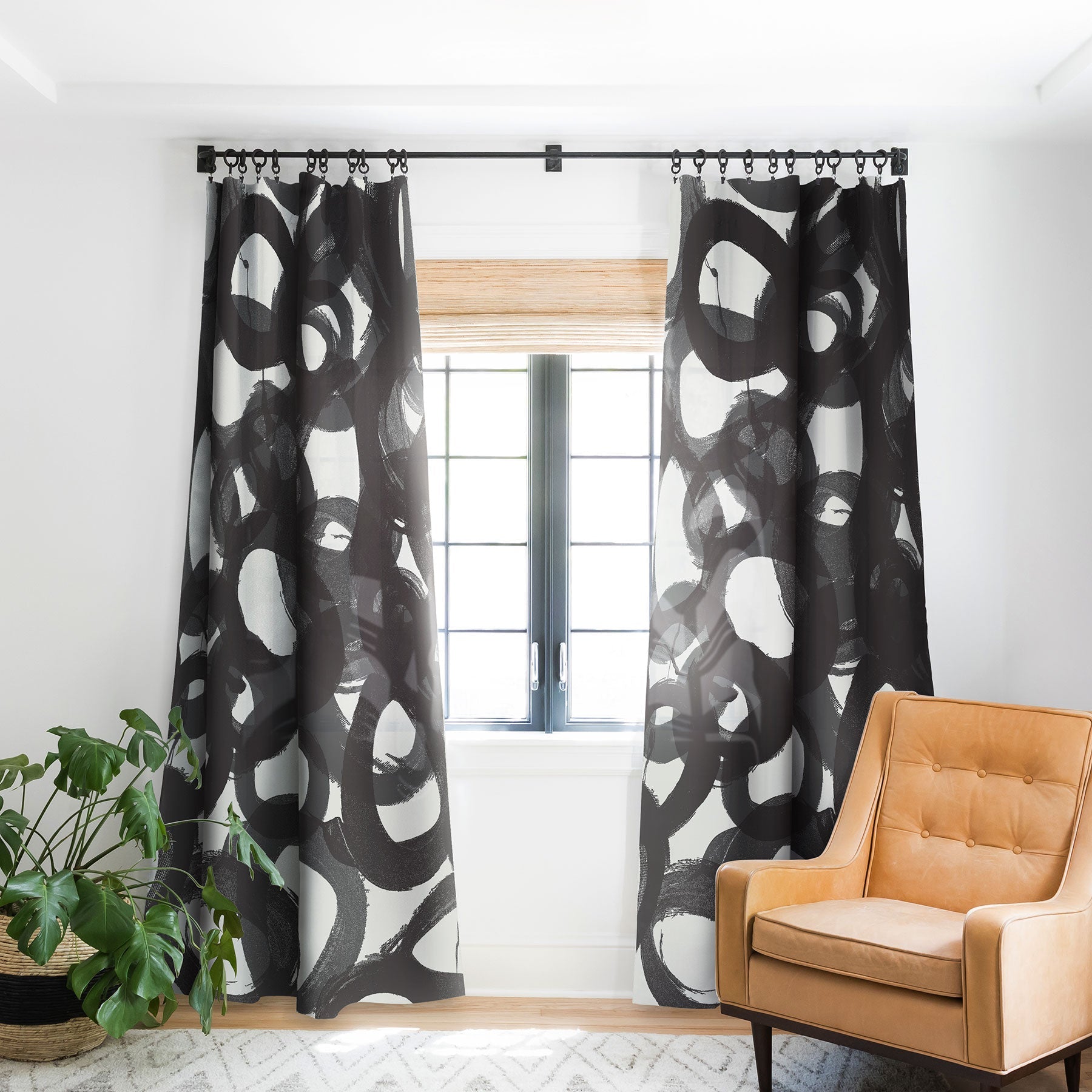 "black circles" blackout curtain