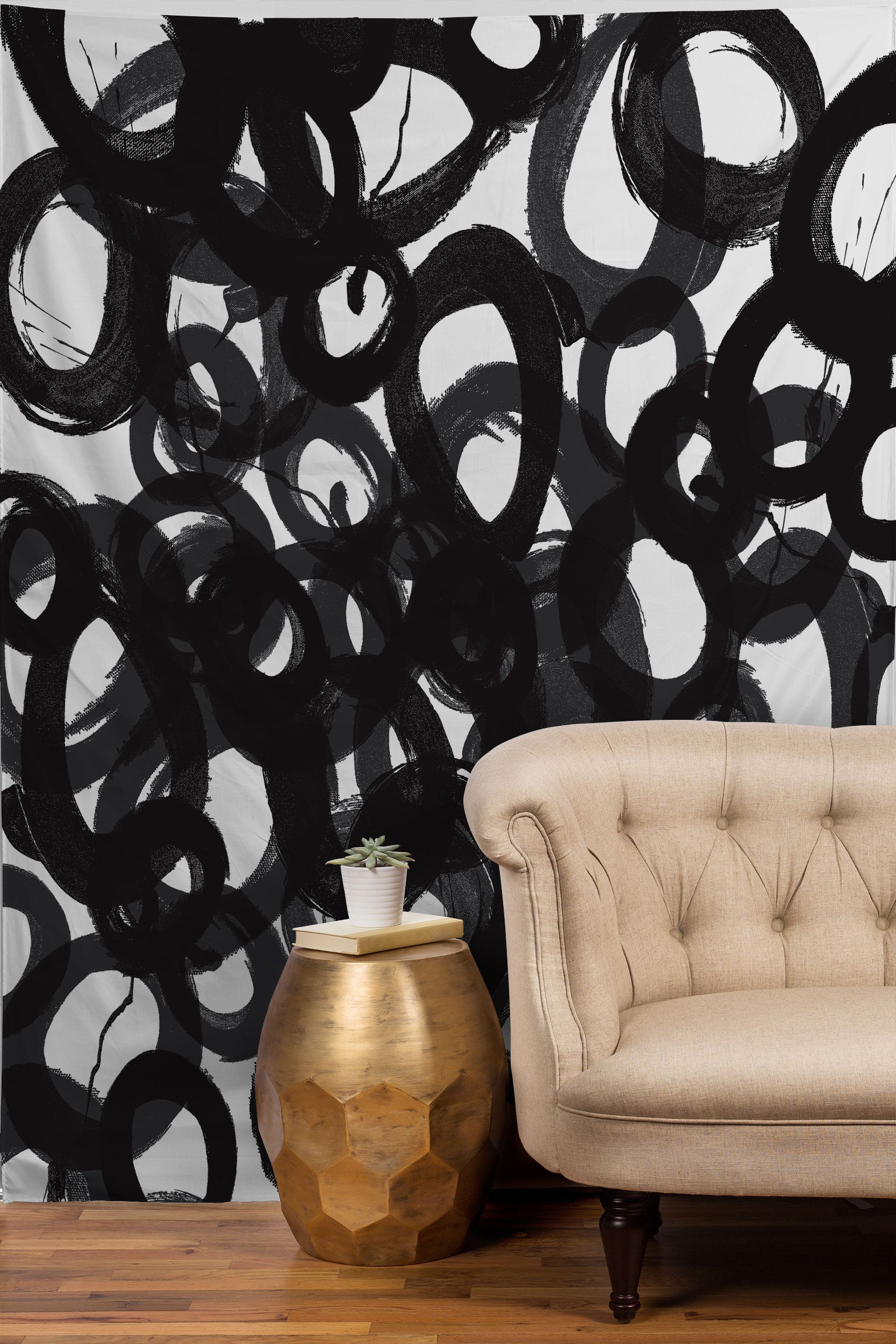 "black circles" tapestry