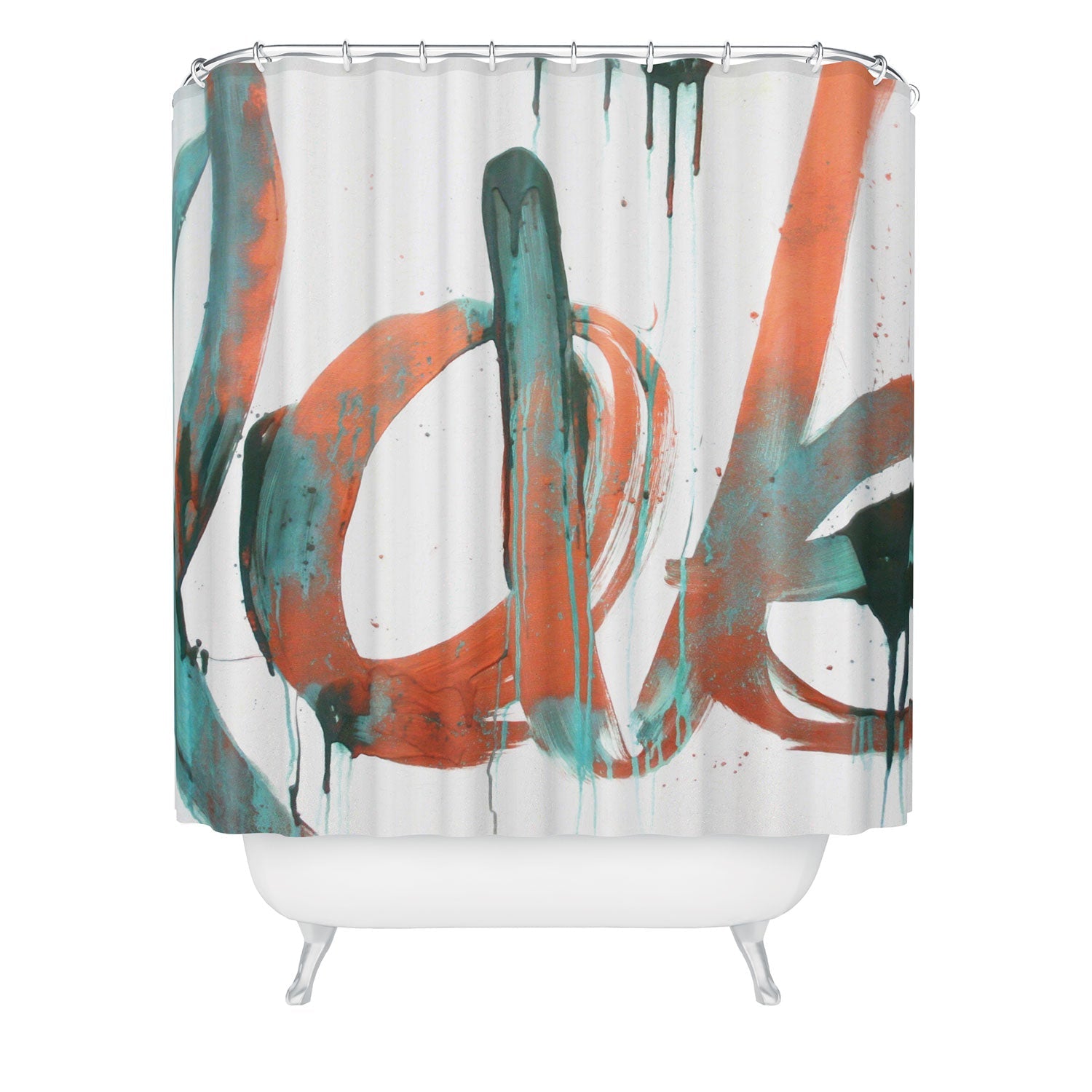 "copper love" shower curtain