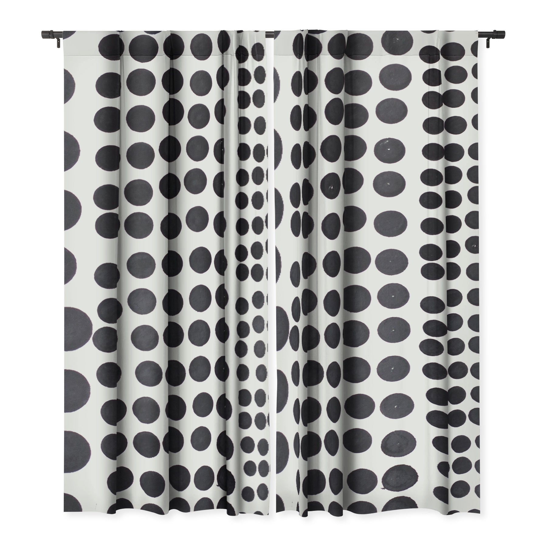 "brush strokes" blackout curtains