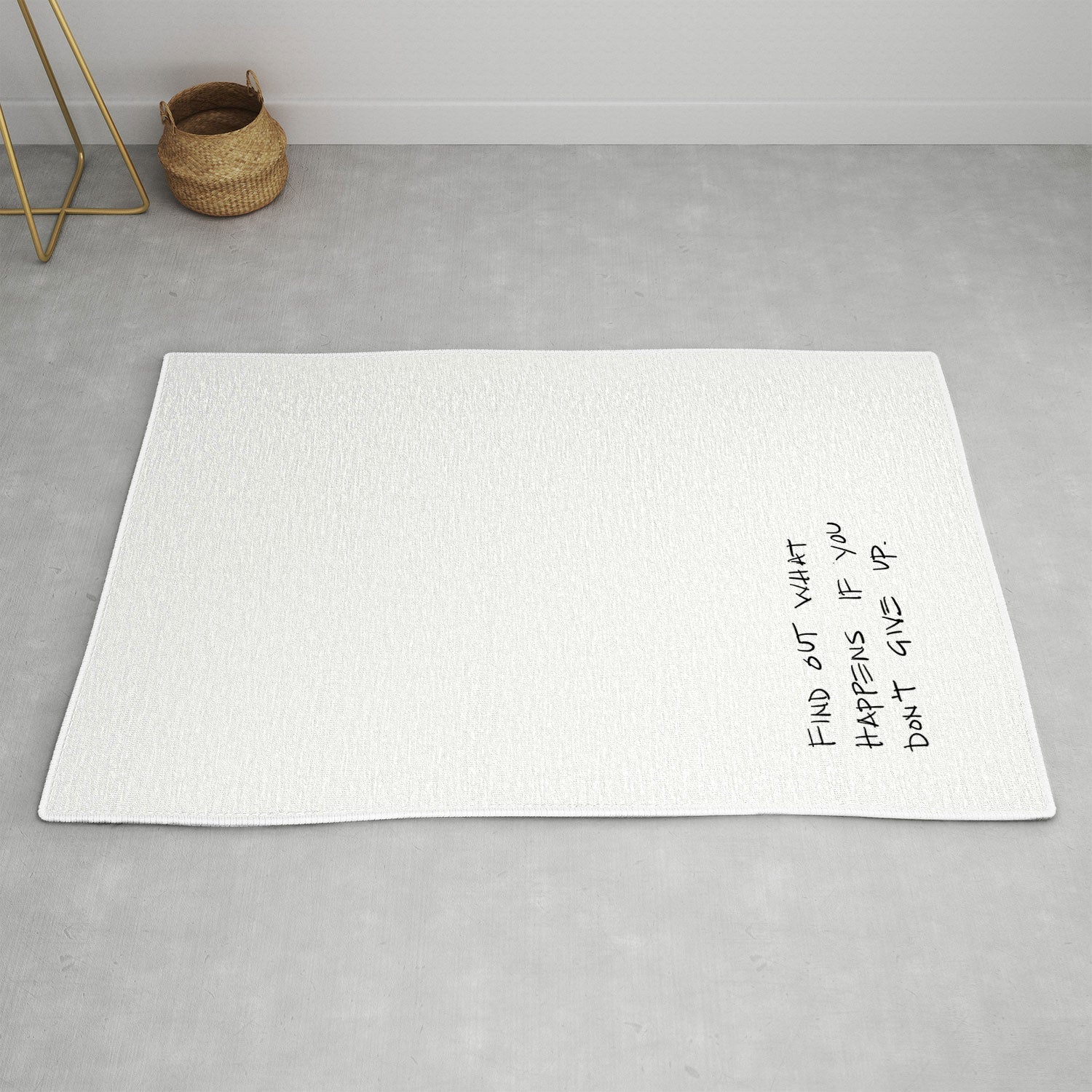"find out" area rug