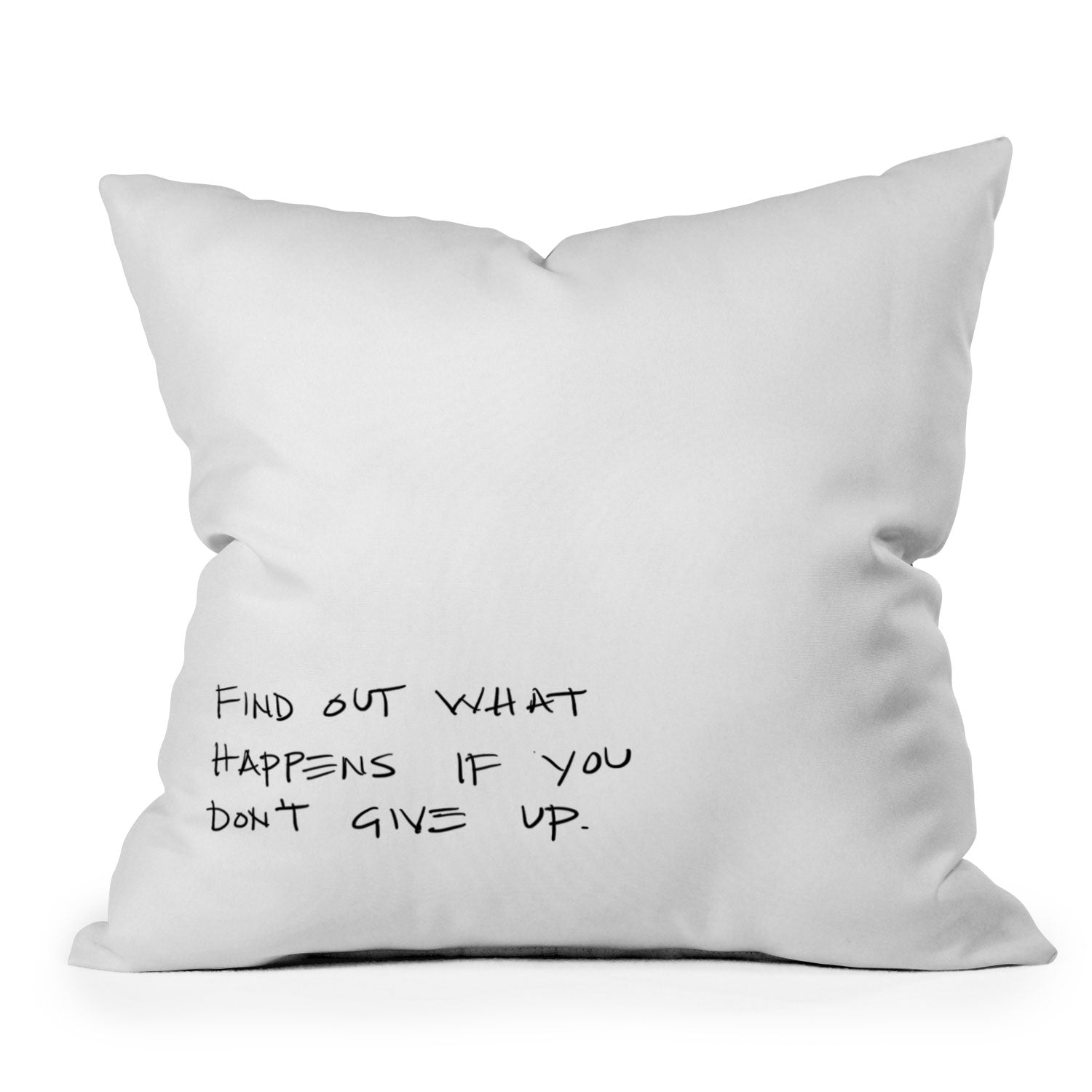 "find out" throw pillow
