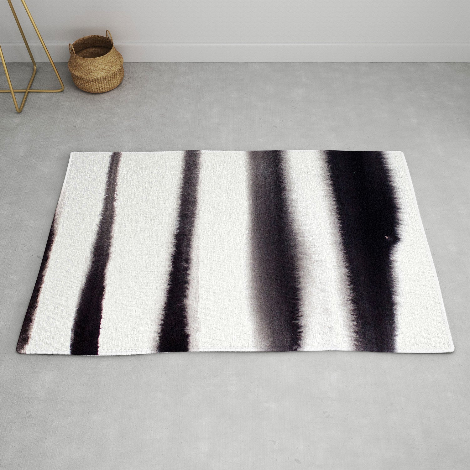"invisible zebra" area rug