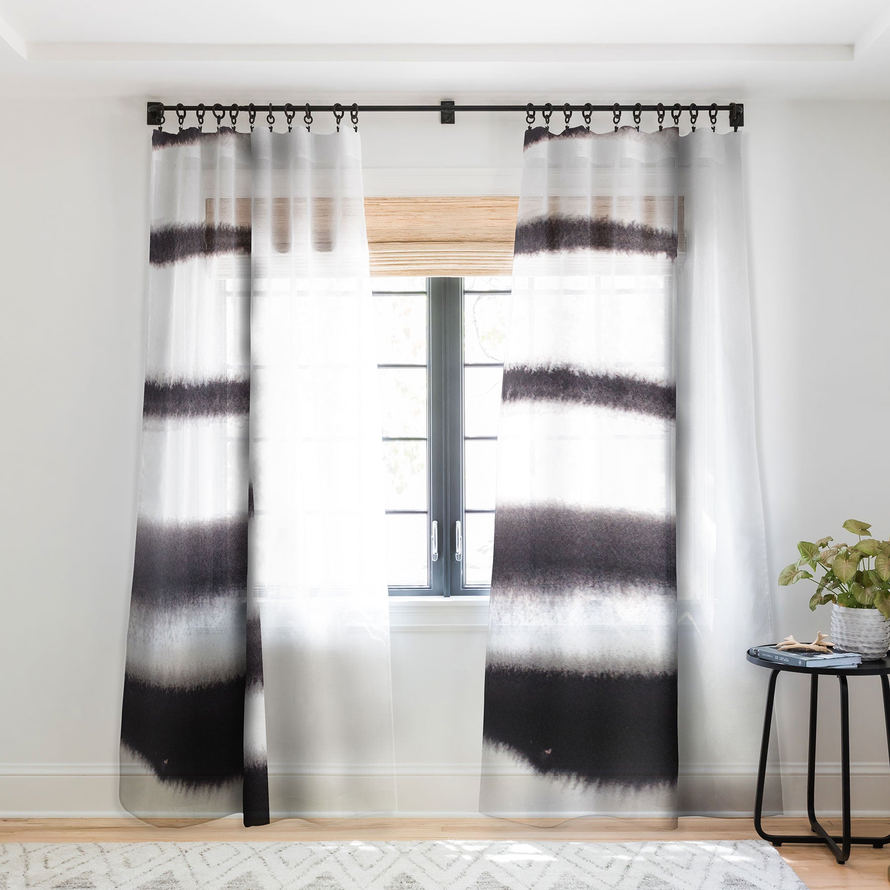 "invisible zebra" sheer curtains