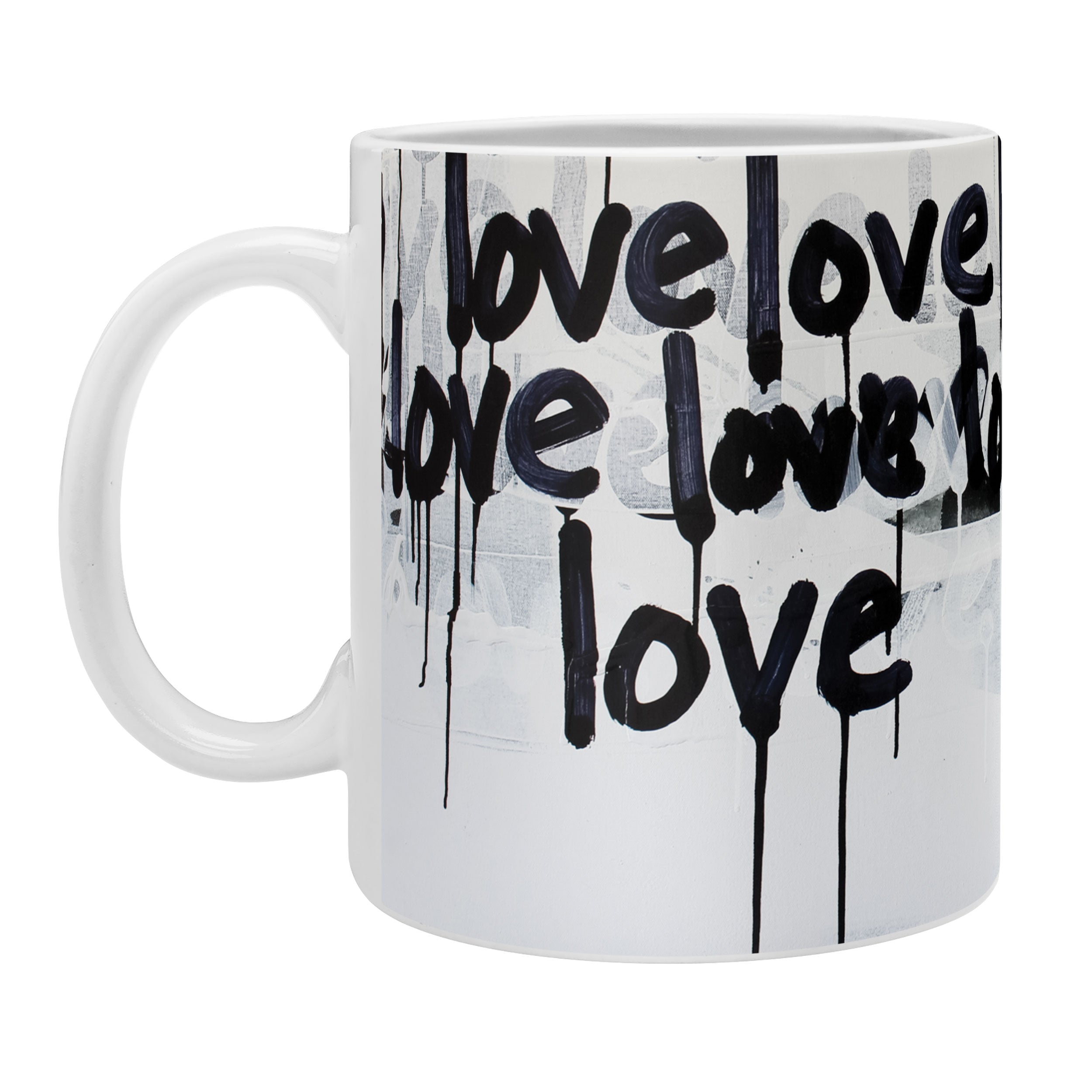 "messy love" coffee mug