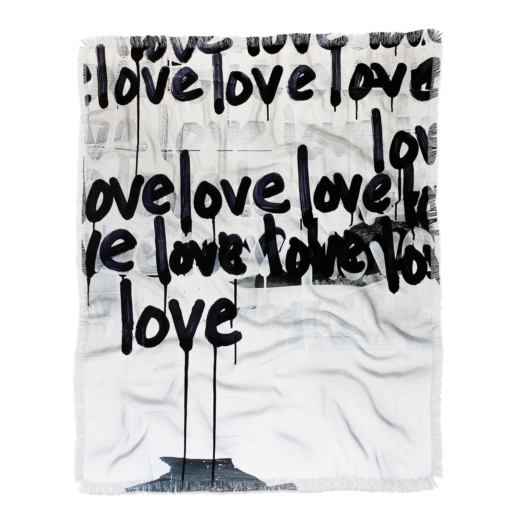"messy love" throw blanket