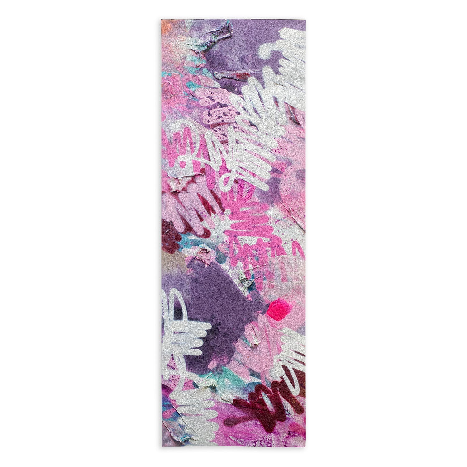 "pink brush" strokes yoga mat