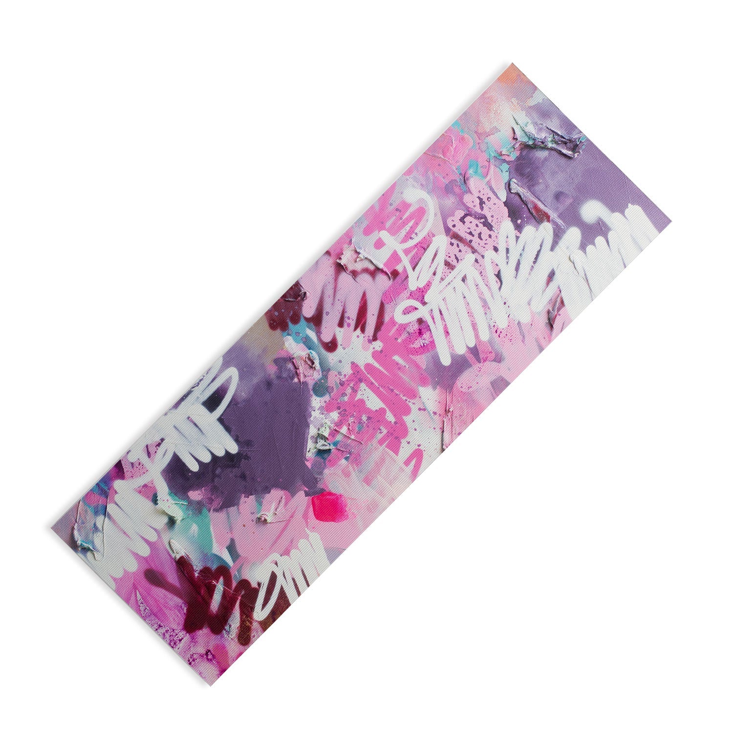 "pink brush" strokes yoga mat