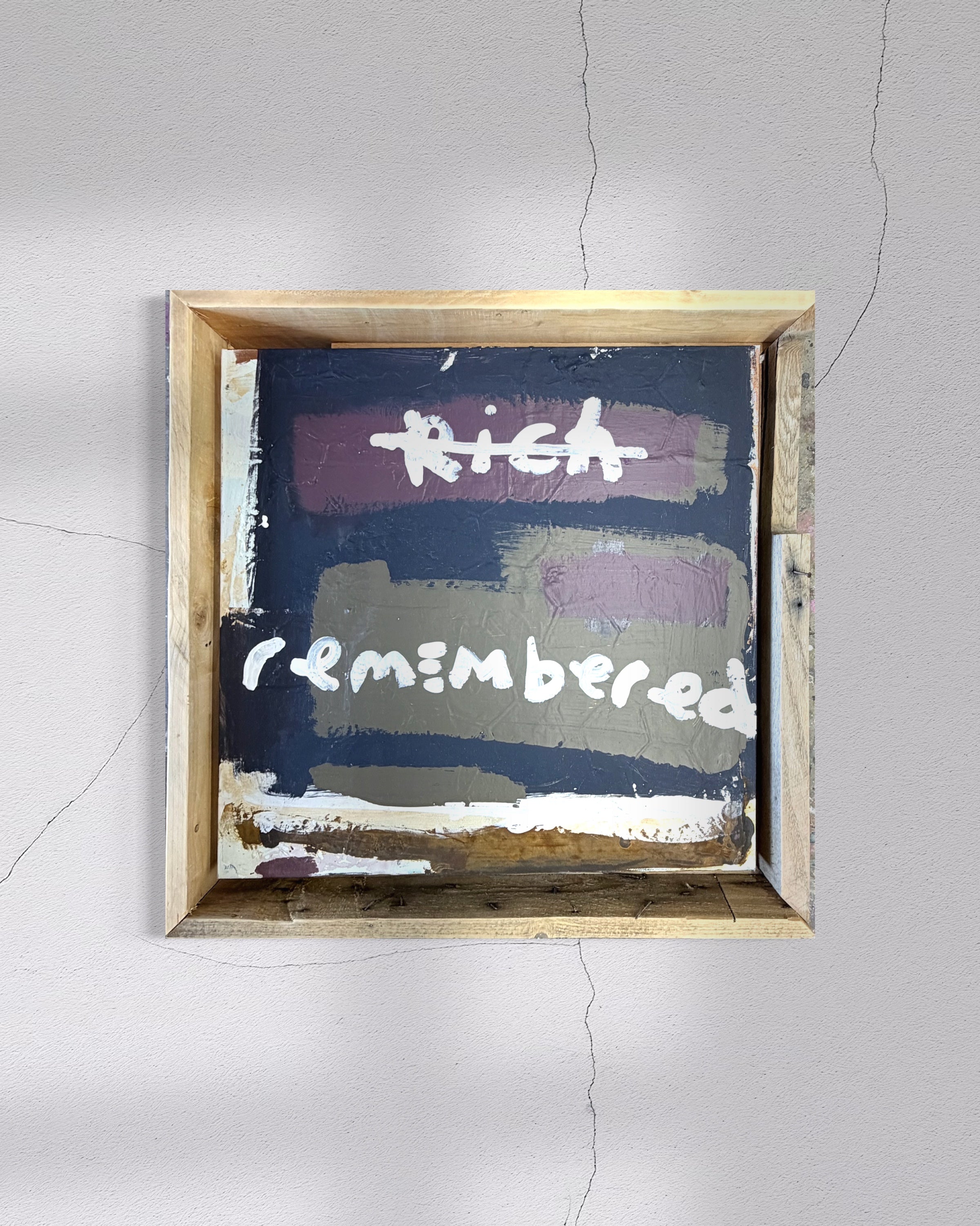 remembered, not rich