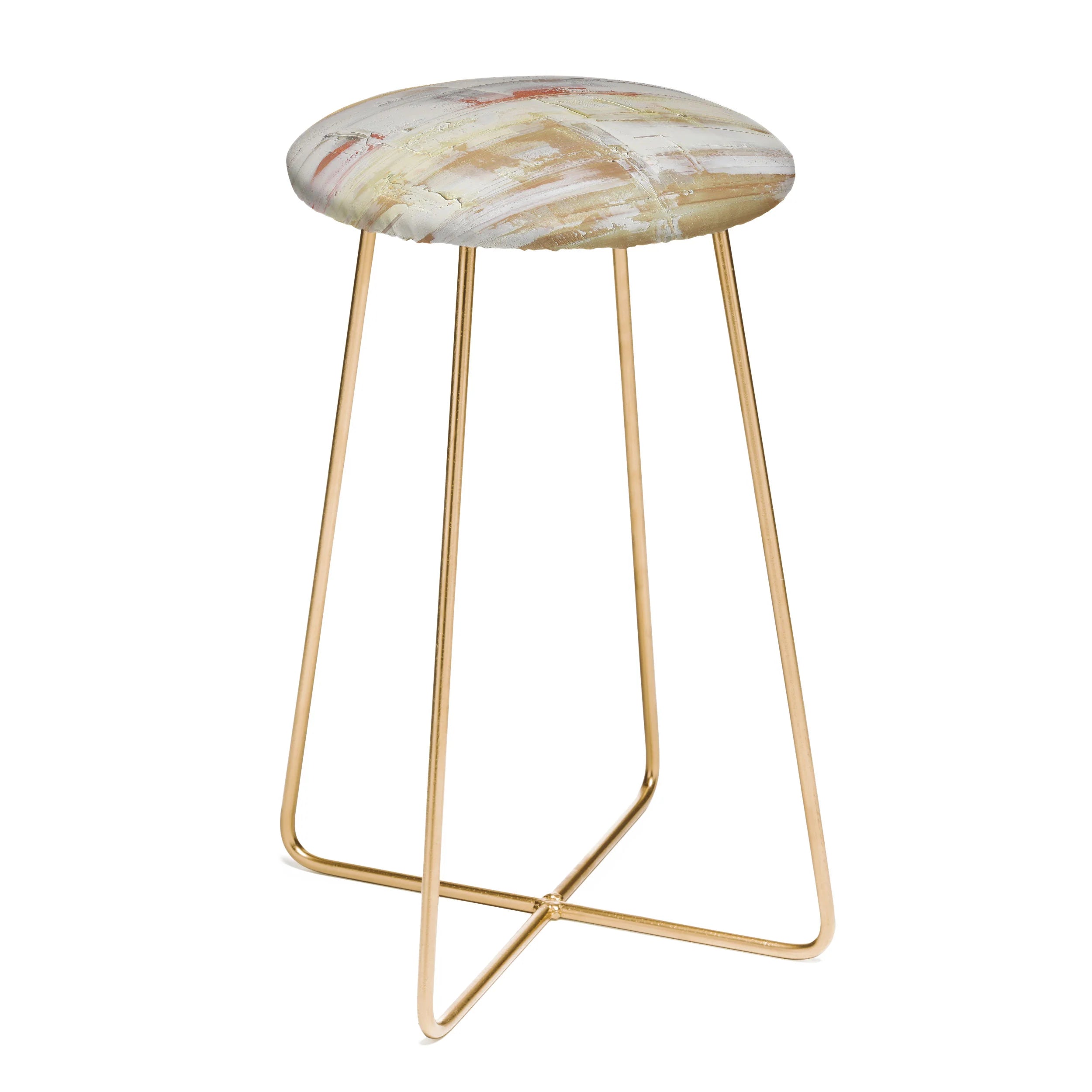"goldenred" counter +  bar stool