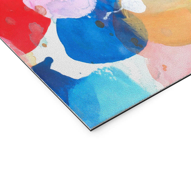 "i love color" welcome mat