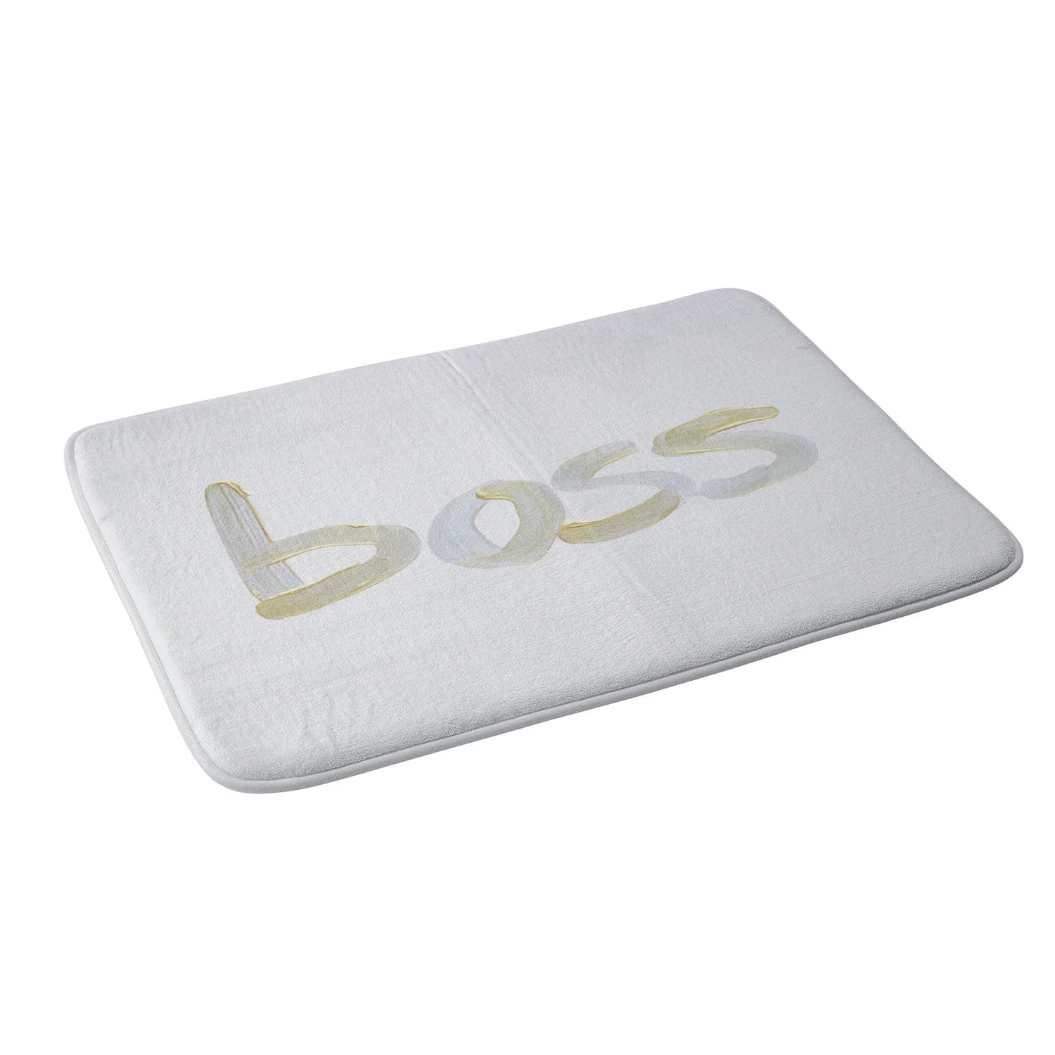 "boss" bath mat