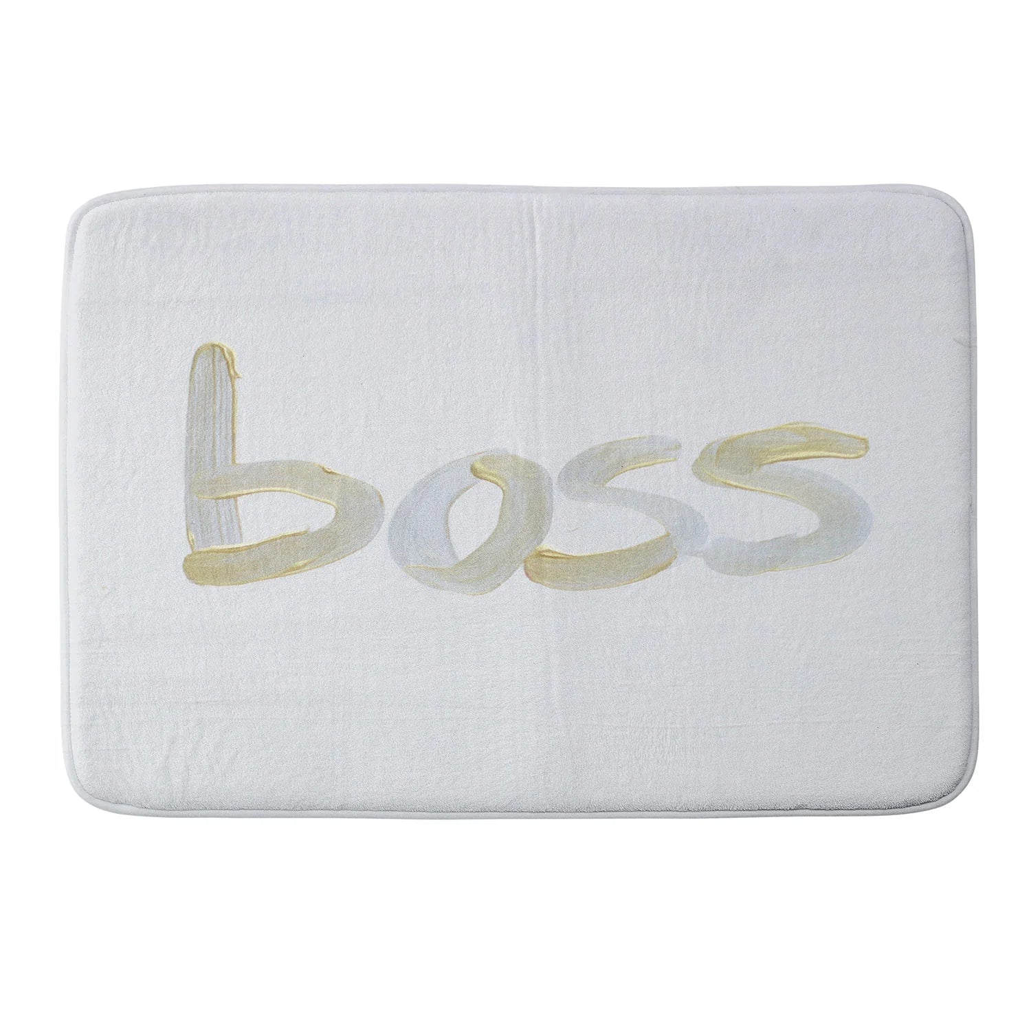 "boss" bath mat