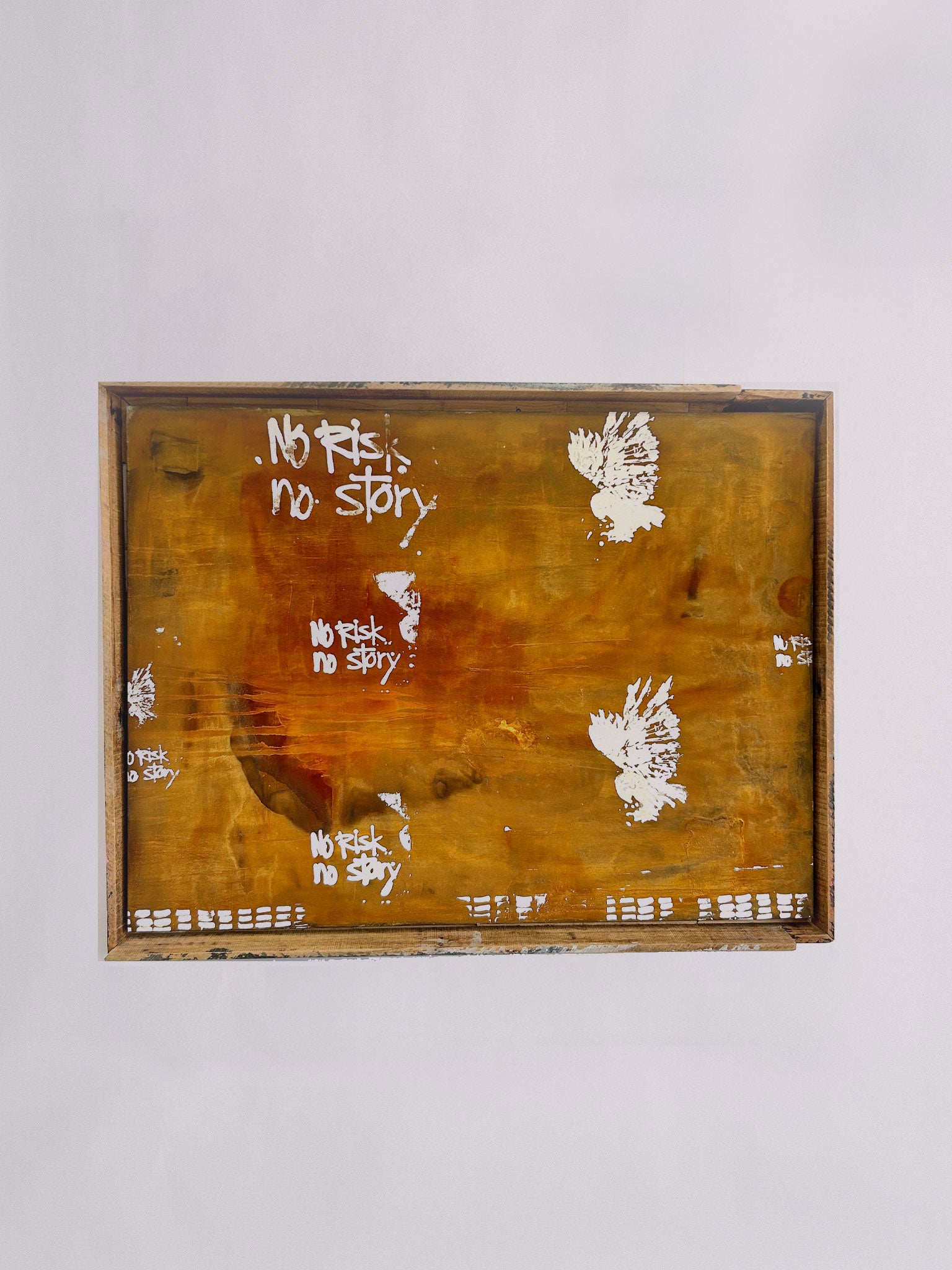no risk. no story - rust / horizontal