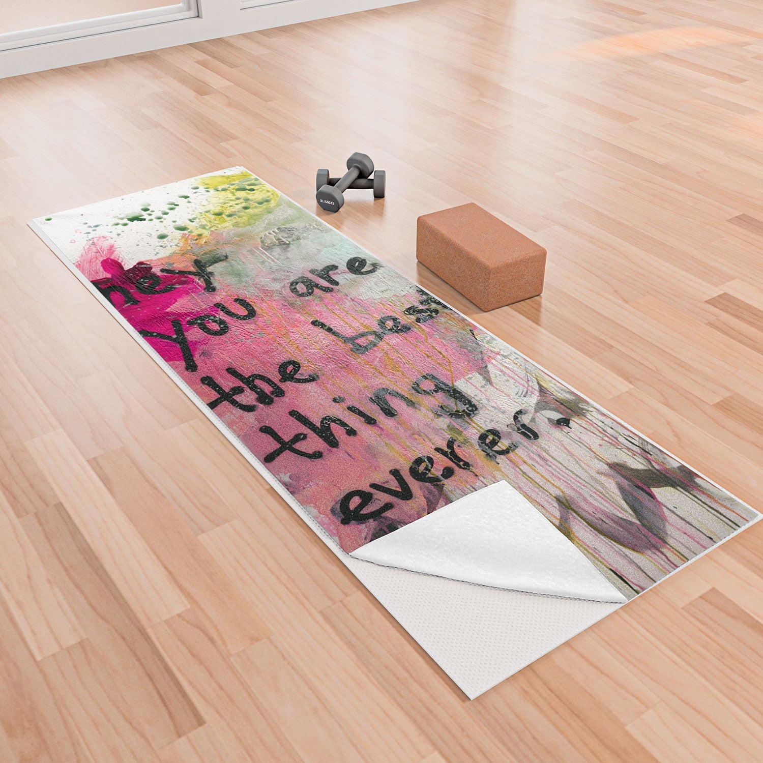 "betterer" yoga mat + towel
