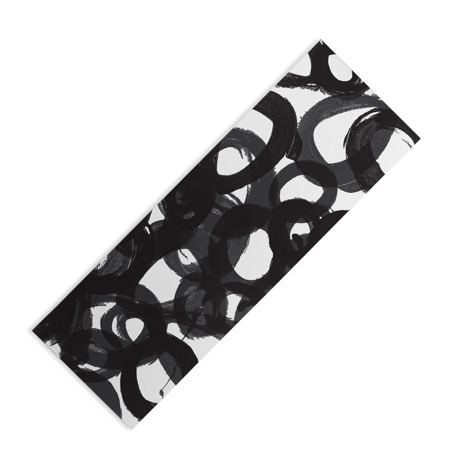 "black circles" yoga mat + towel