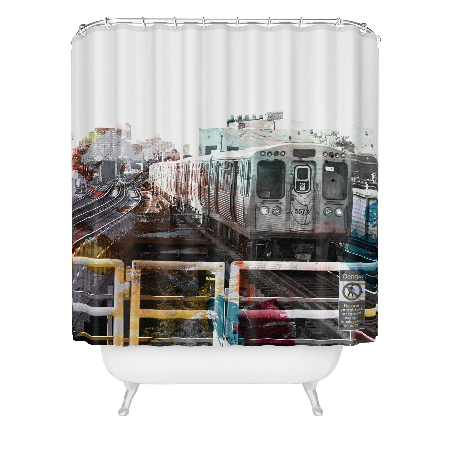 "cubs win" shower curtain