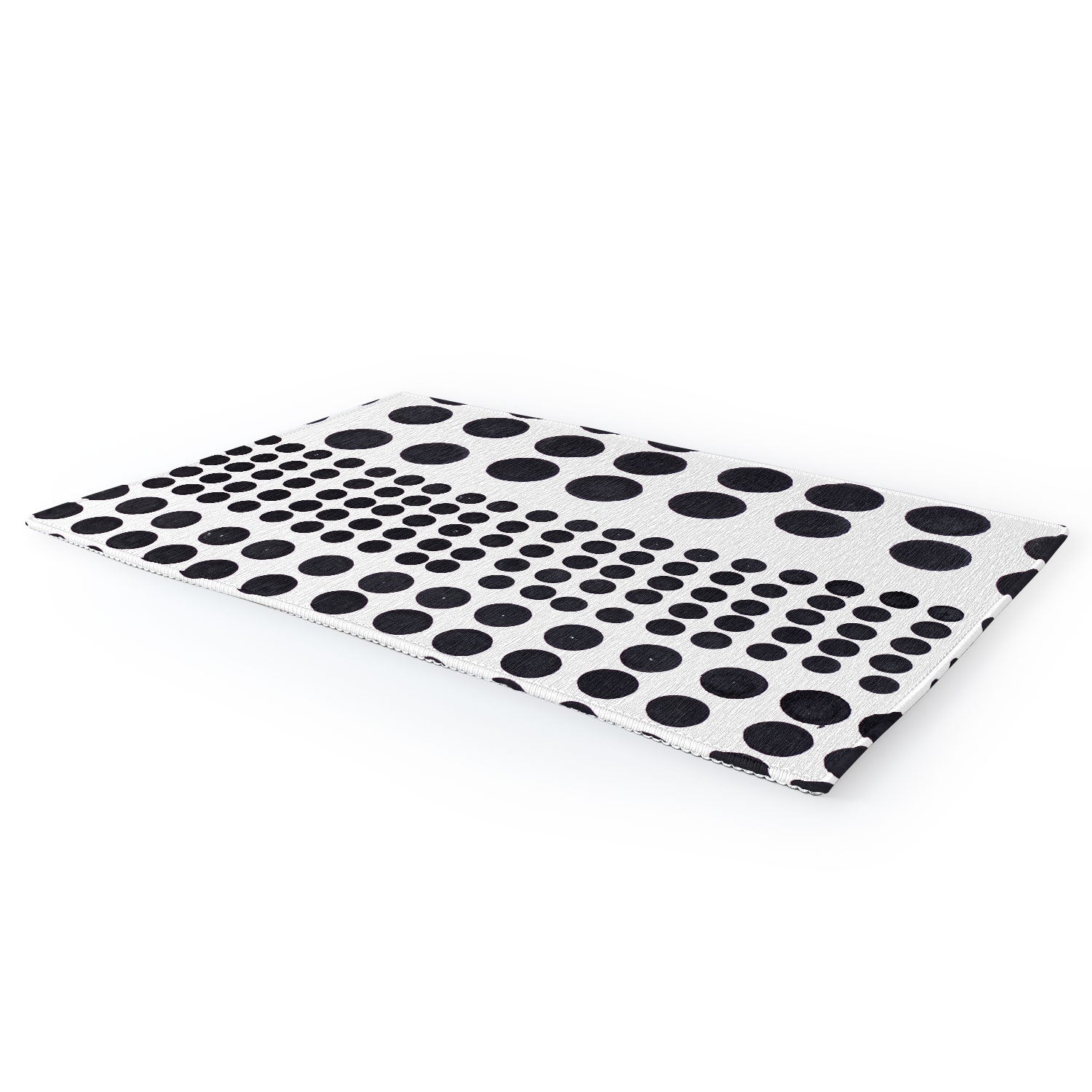 "dots of difference" area rug