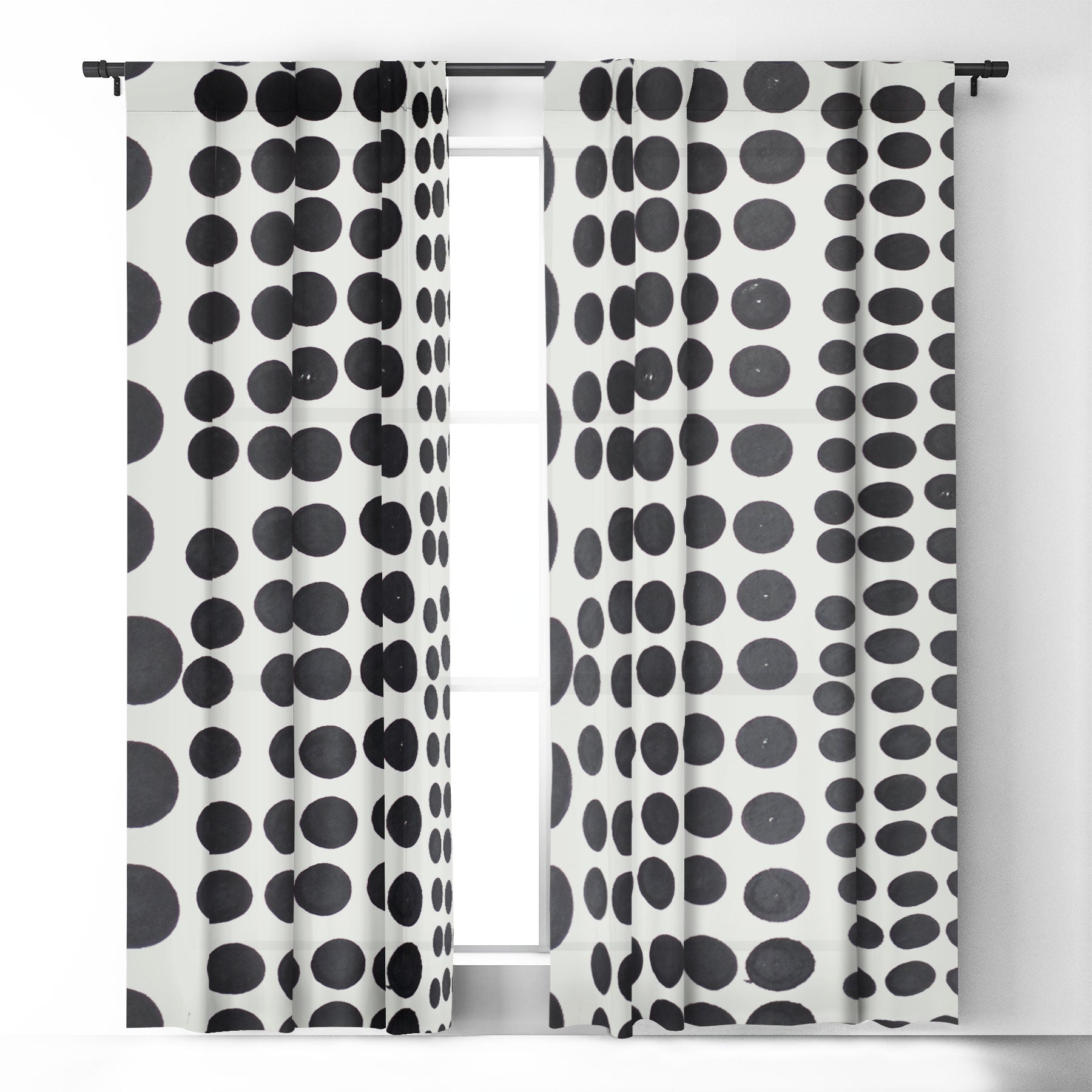 "dots of difference" blackout curtains